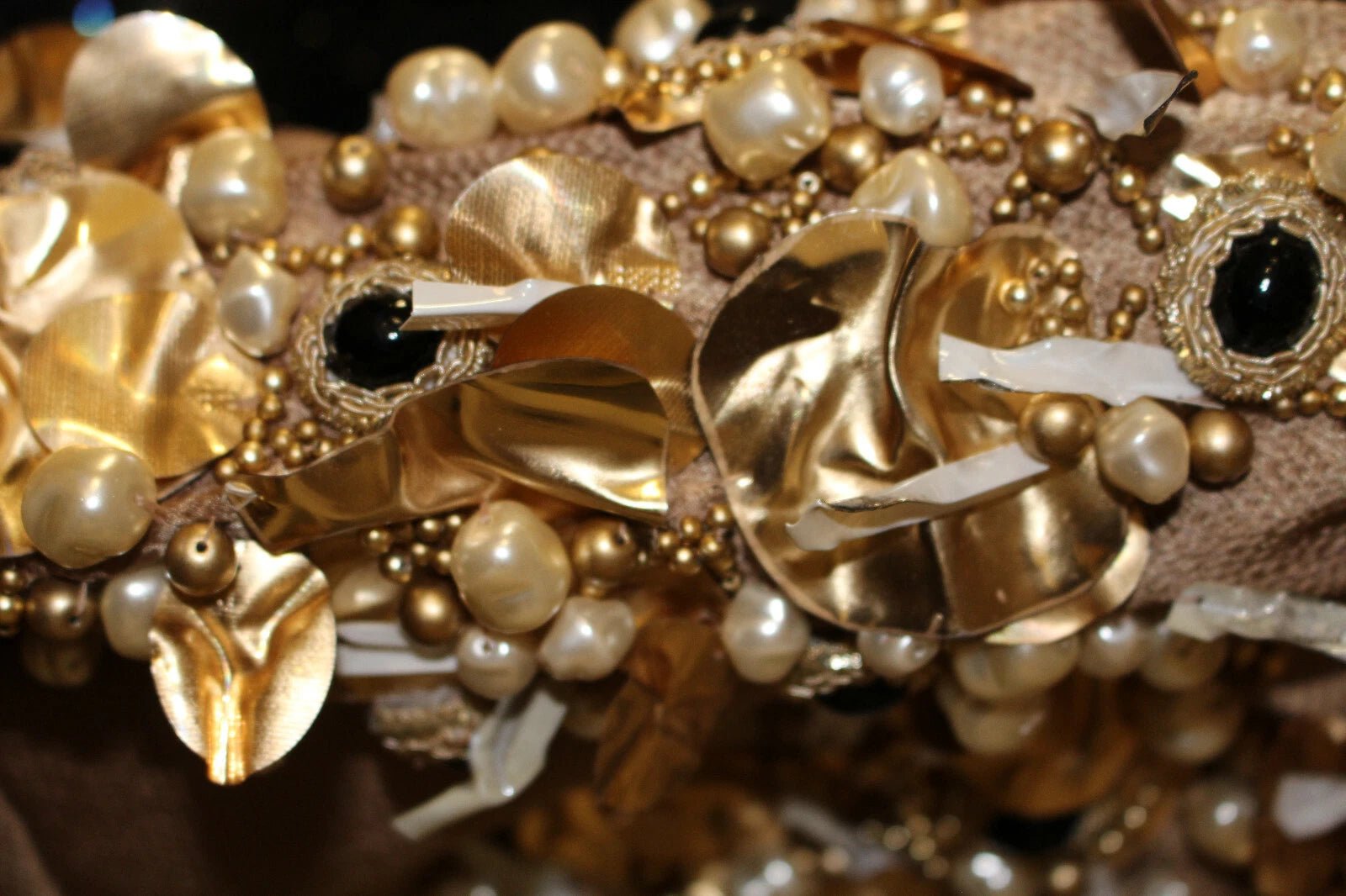 Dolce & Gabbana Gold SPECIAL Piece Runway Crystal Blouse - RIMODA