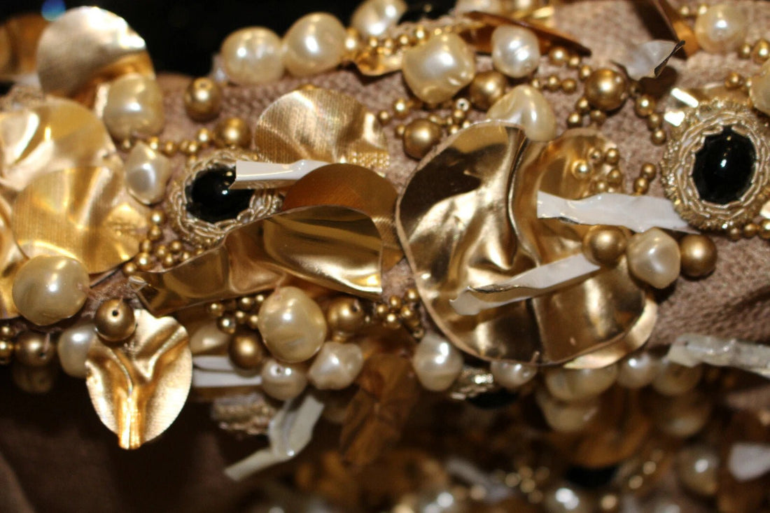 Dolce & Gabbana Gold SPECIAL Piece Runway Crystal Blouse - RIMODA