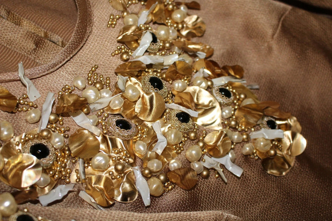 Dolce & Gabbana Gold SPECIAL Piece Runway Crystal Blouse - RIMODA