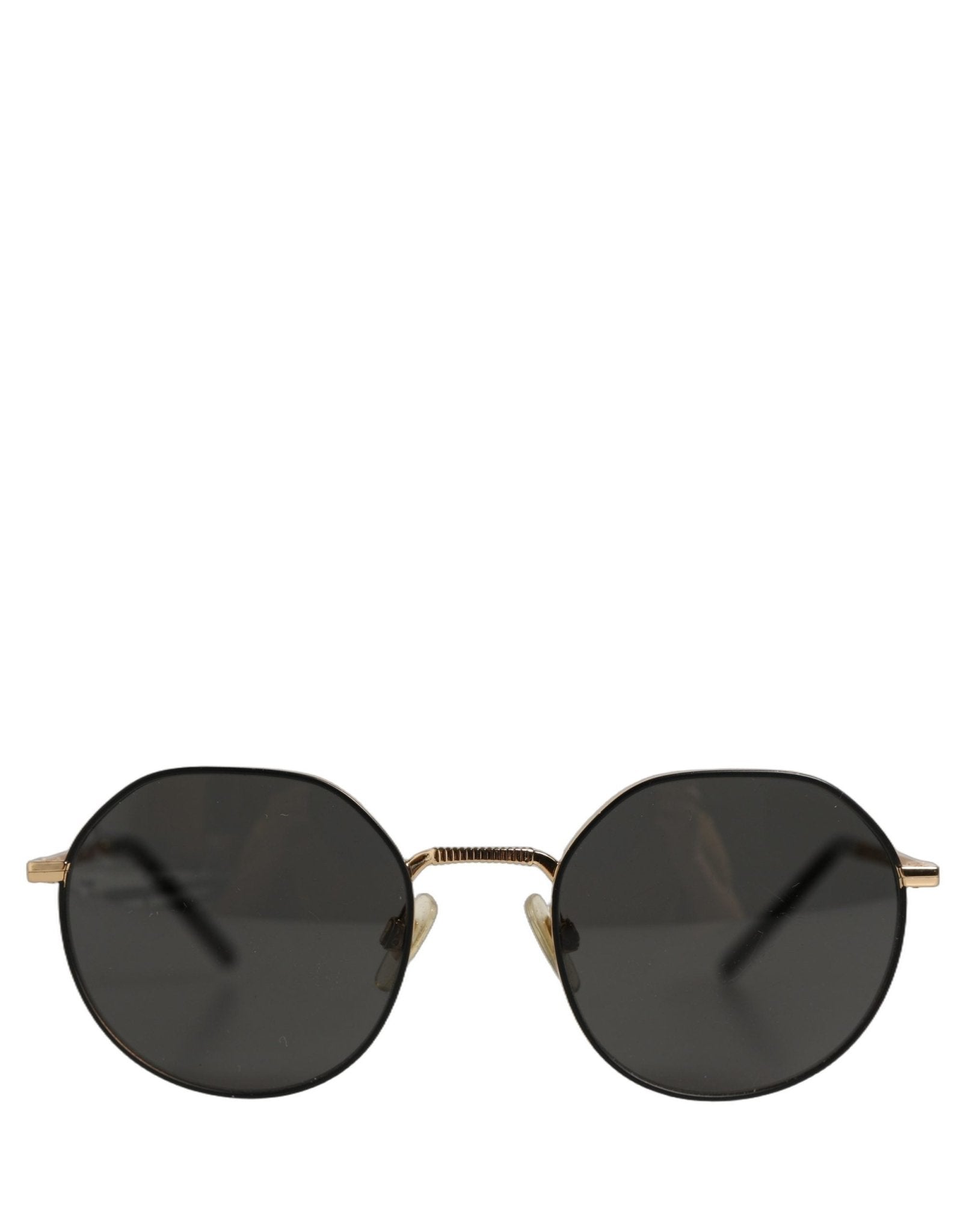 Dolce & Gabbana Gold Toned Metal Frame DG2286 Round Eyewear Sunglasses - RIMODA