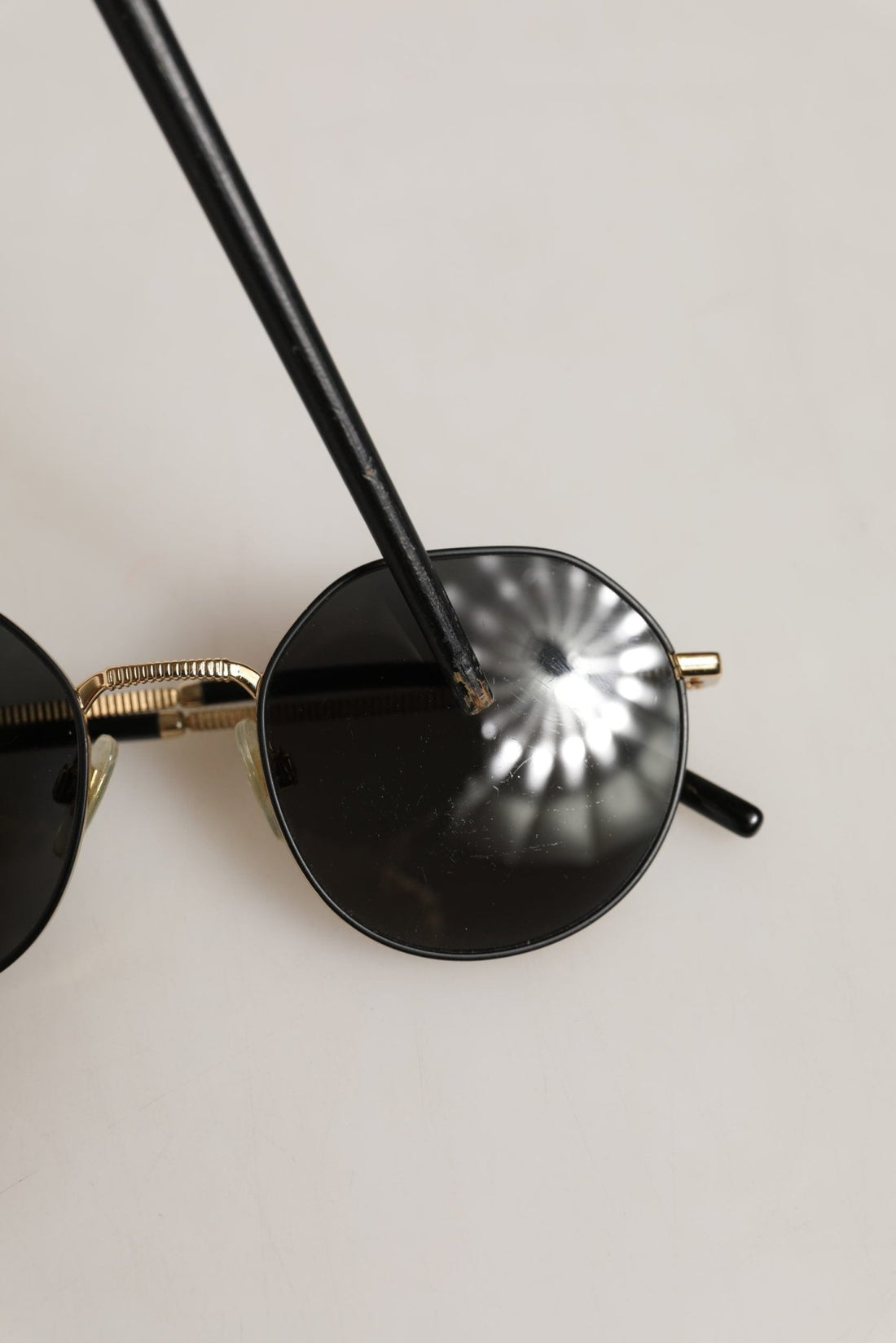 Dolce & Gabbana Gold Toned Metal Frame DG2286 Round Eyewear Sunglasses - RIMODA