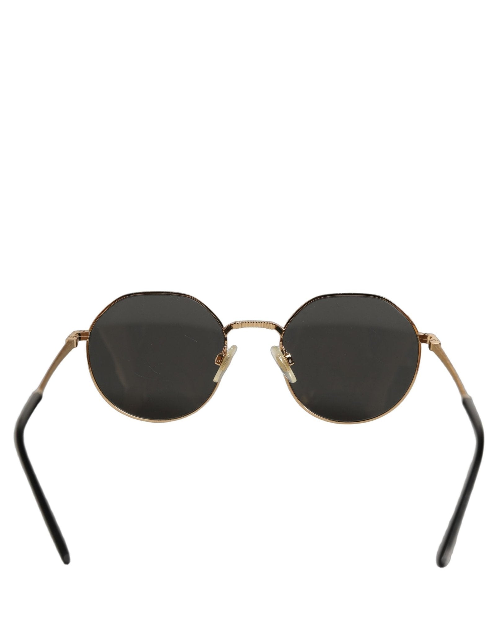 Dolce & Gabbana Gold Toned Metal Frame DG2286 Round Eyewear Sunglasses - RIMODA