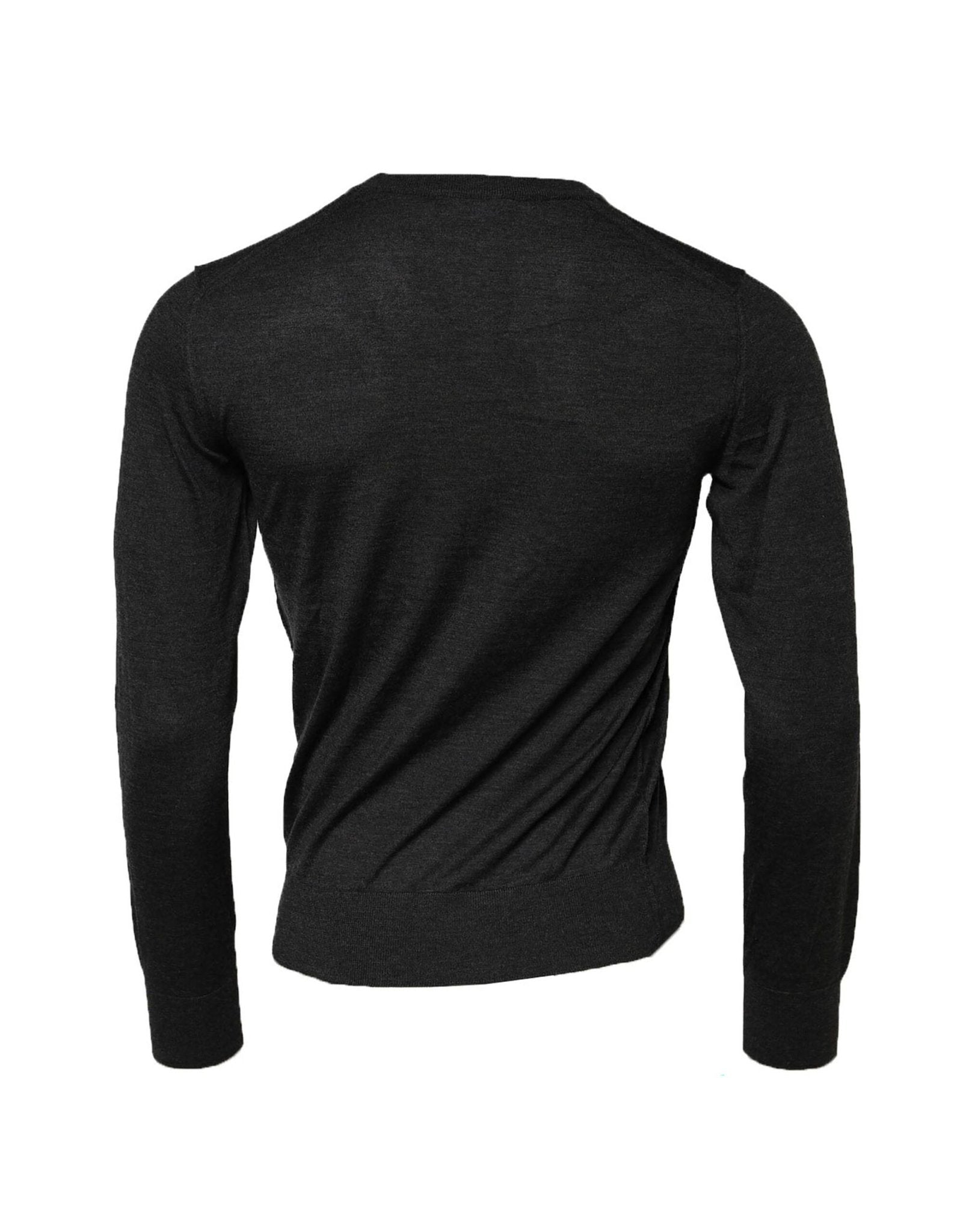 Dolce & Gabbana Gray Cashmere Crew Neck Sweatshirt Sweater - RIMODA