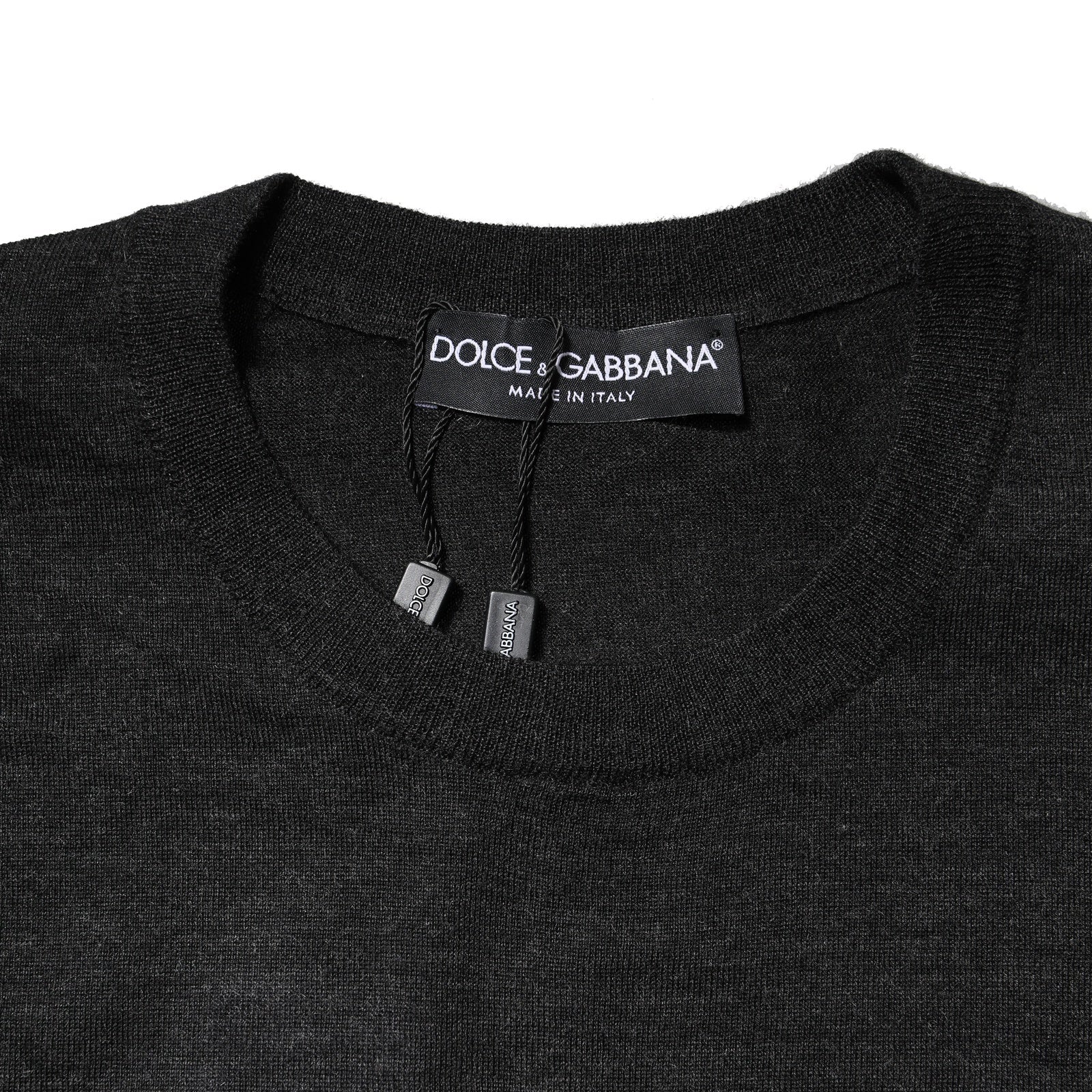 Dolce & Gabbana Gray Cashmere Crew Neck Sweatshirt Sweater - RIMODA
