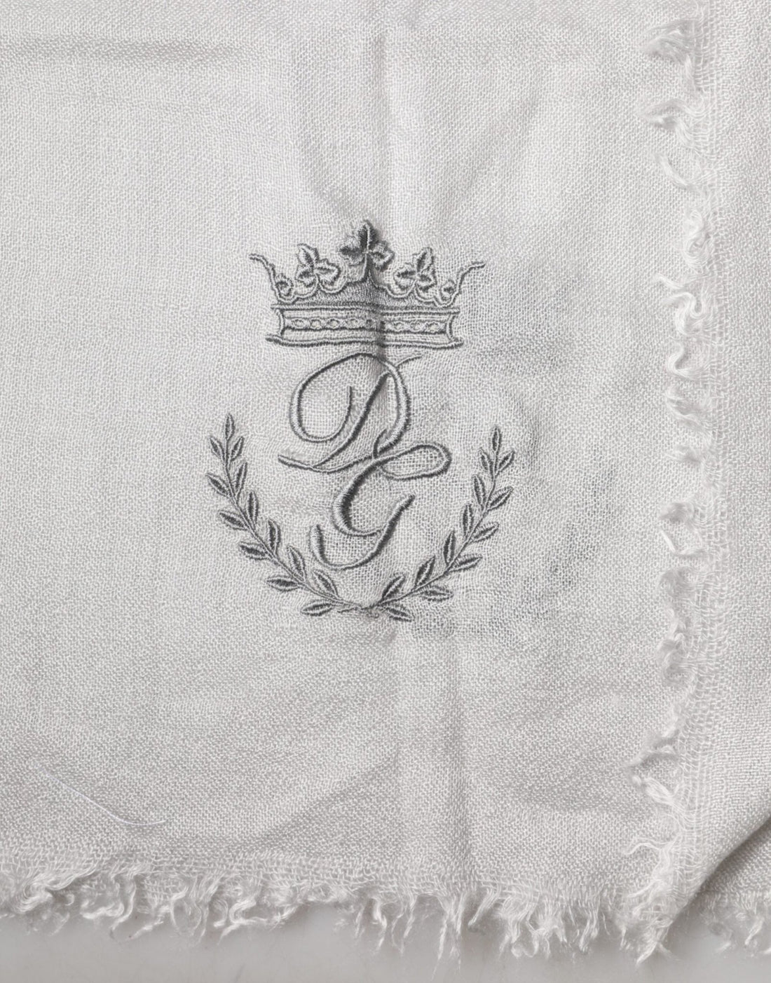 Dolce & Gabbana Gray Cashmere Knit Neck Wrap Shawl Scarf - RIMODA