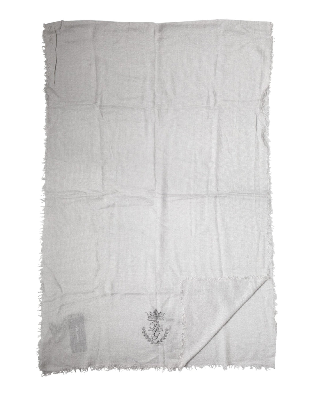 Dolce & Gabbana Gray Cashmere Knit Neck Wrap Shawl Scarf - RIMODA