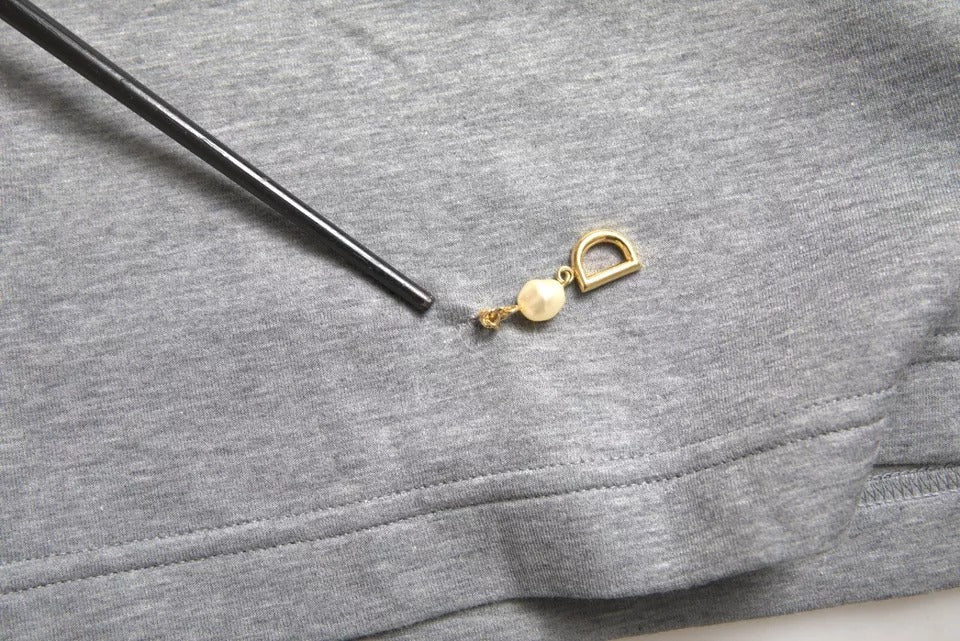 Dolce & Gabbana Gray Cotton Embellished Crew Neck T-shirt - RIMODA