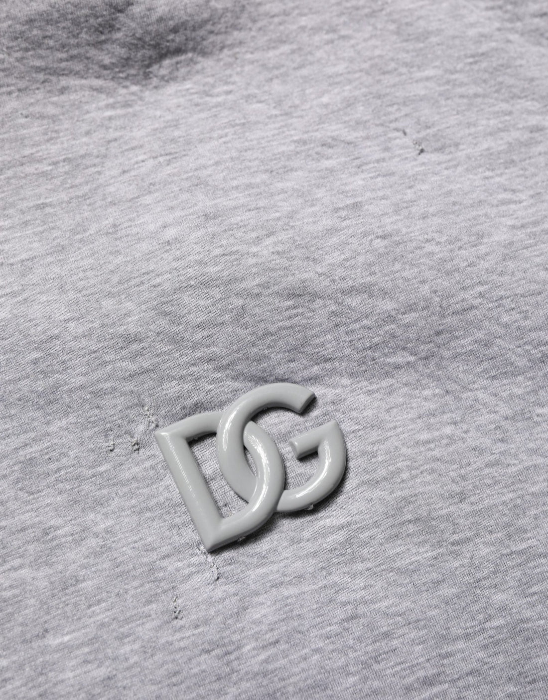 Dolce & Gabbana Gray Cotton Logo Hooded Sweatshirt Sweater - RIMODA