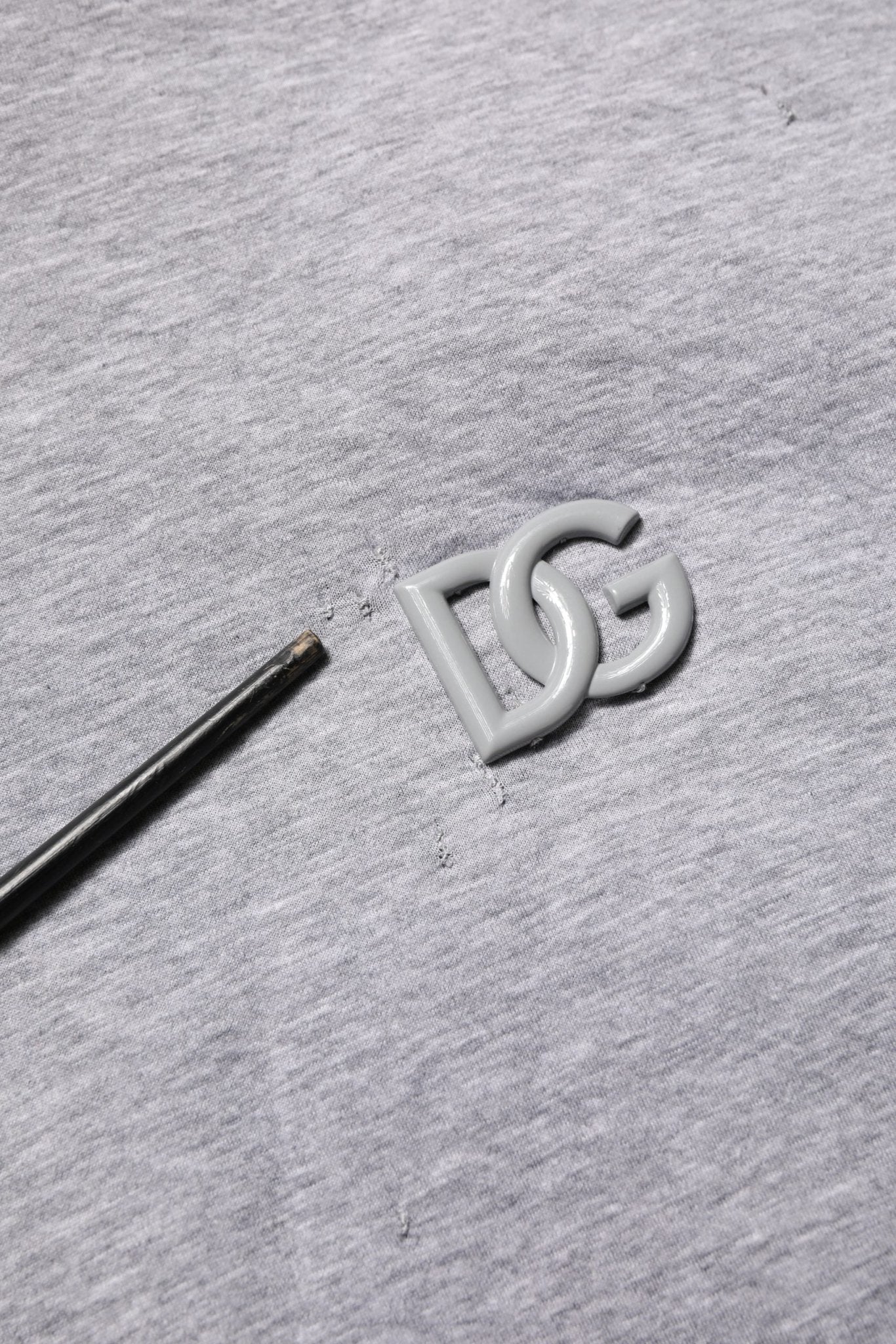 Dolce & Gabbana Gray Cotton Logo Hooded Sweatshirt Sweater - RIMODA