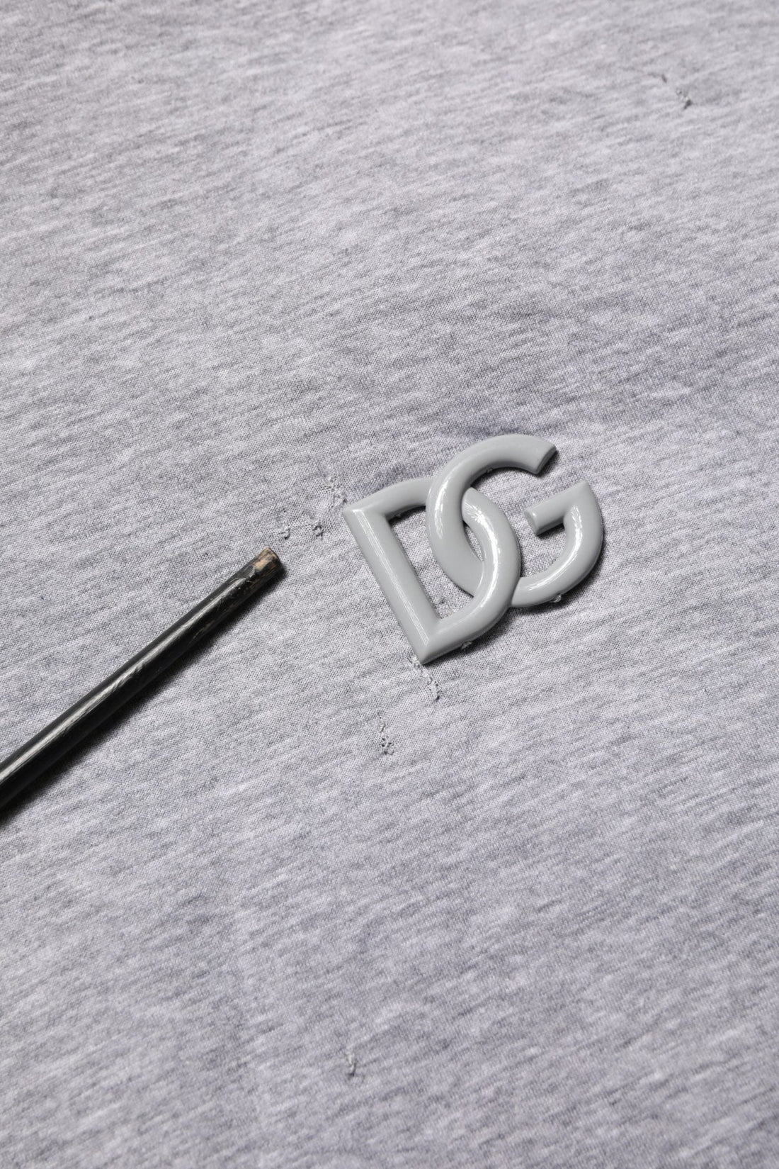 Dolce & Gabbana Gray Cotton Logo Hooded Sweatshirt Sweater - RIMODA