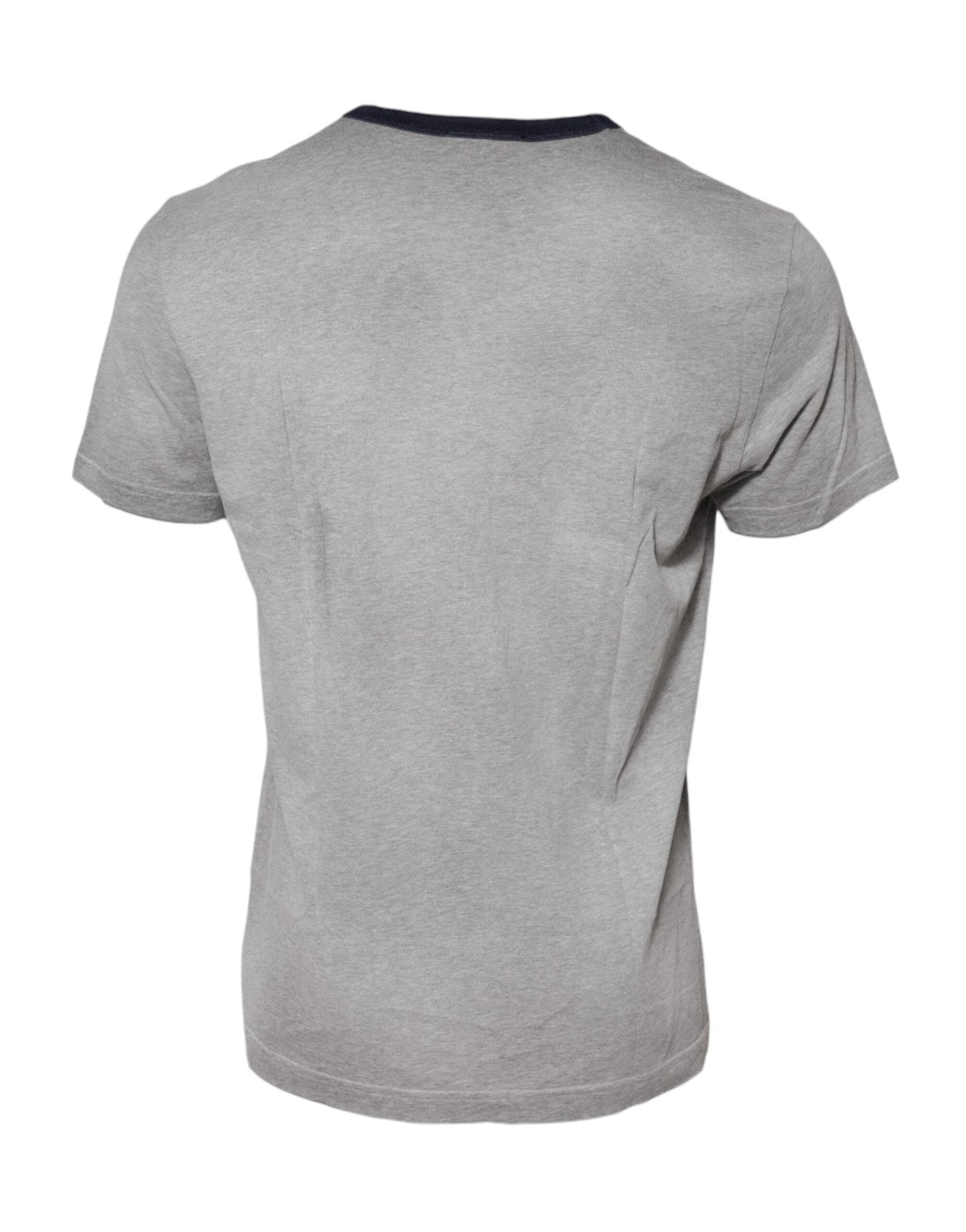 Dolce & Gabbana Gray DG Graphic Print Cotton Crewneck T-shirt - RIMODA