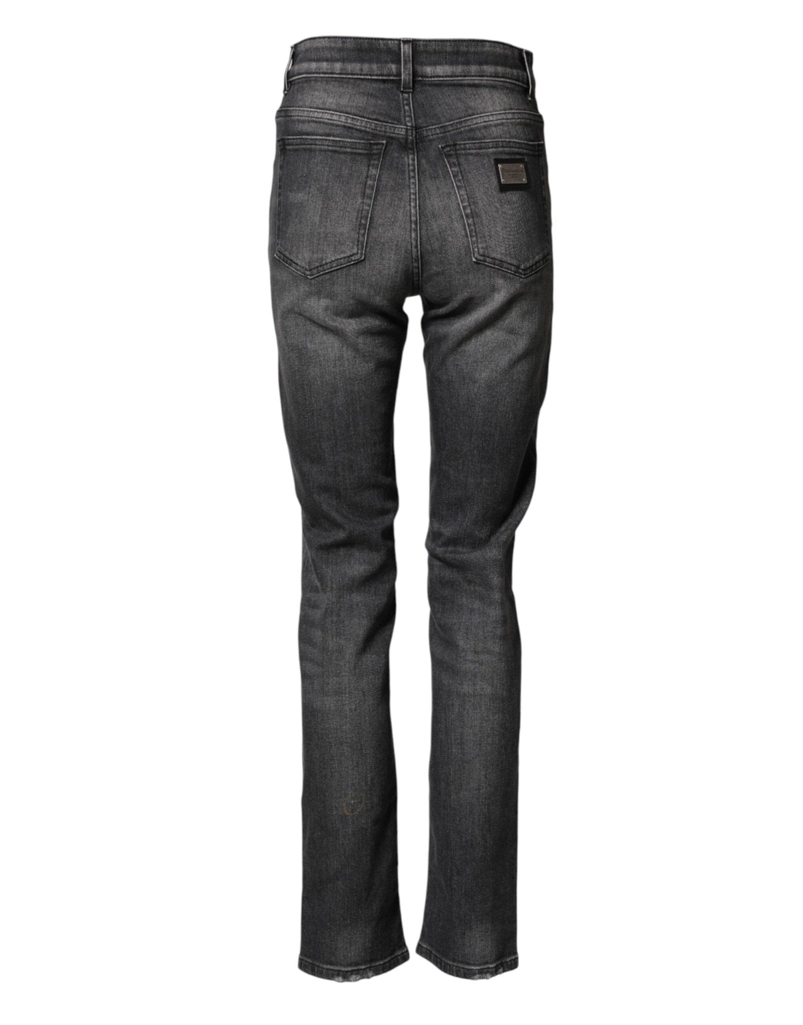 Dolce & Gabbana Gray High Waist Cotton Skinny Denim Jeans - RIMODA