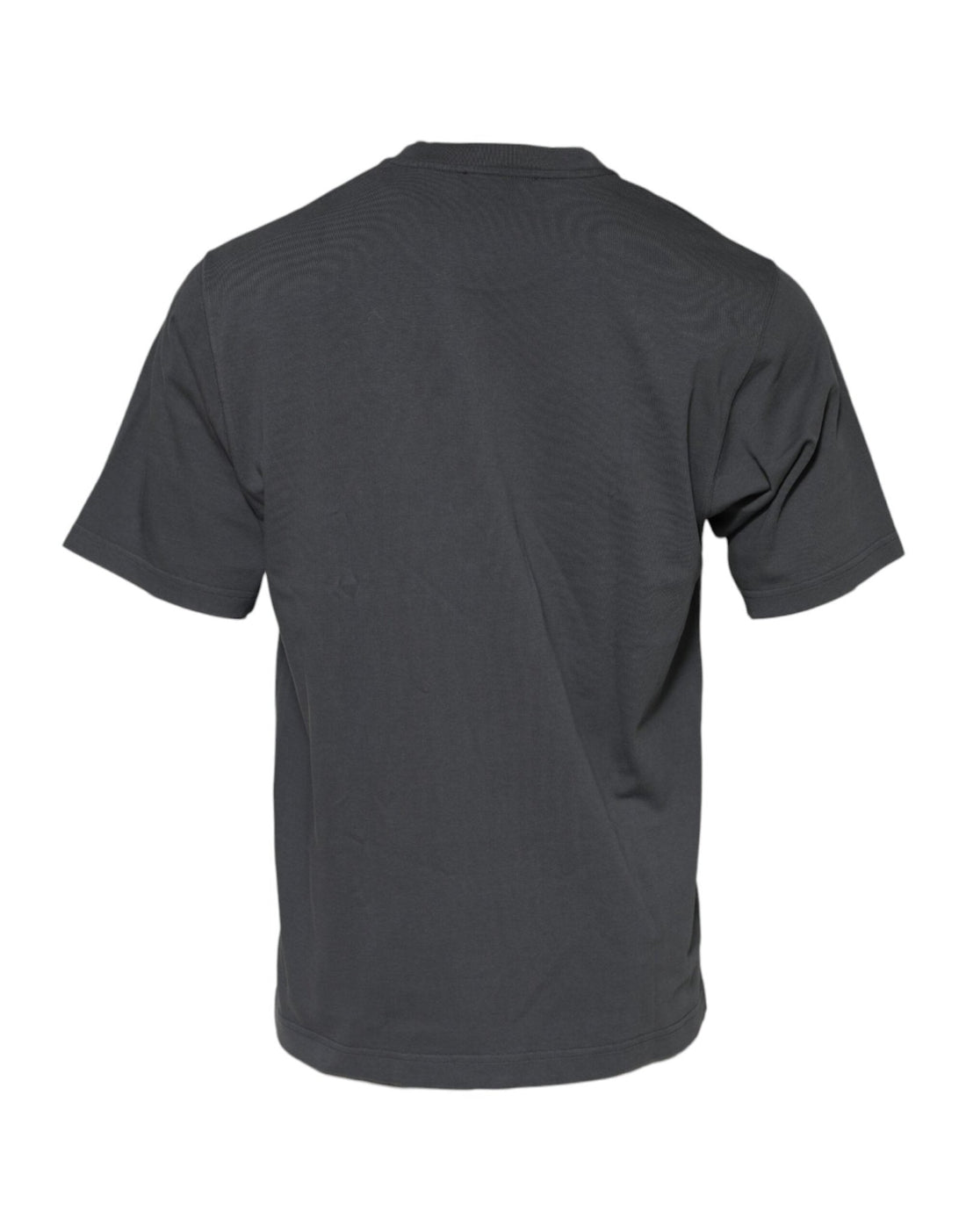 Dolce & Gabbana Gray Logo Graphic Cotton Crew Neck T-shirt - RIMODA