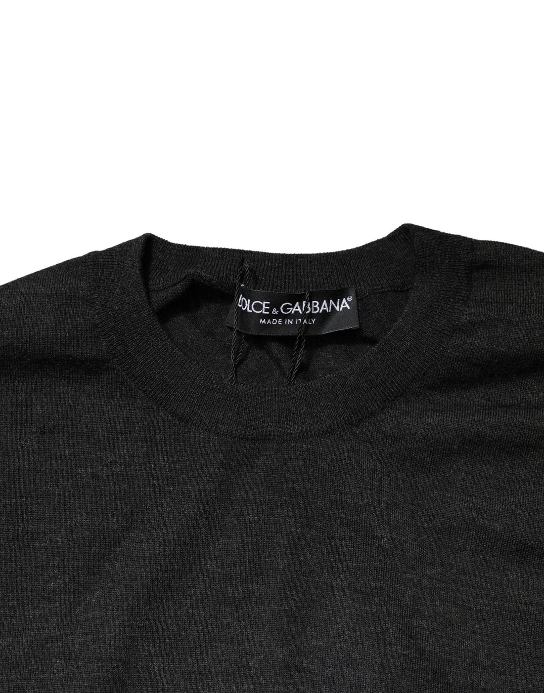 Dolce & Gabbana Gray Long Sleeve Crew Neck Pullover Sweater - RIMODA