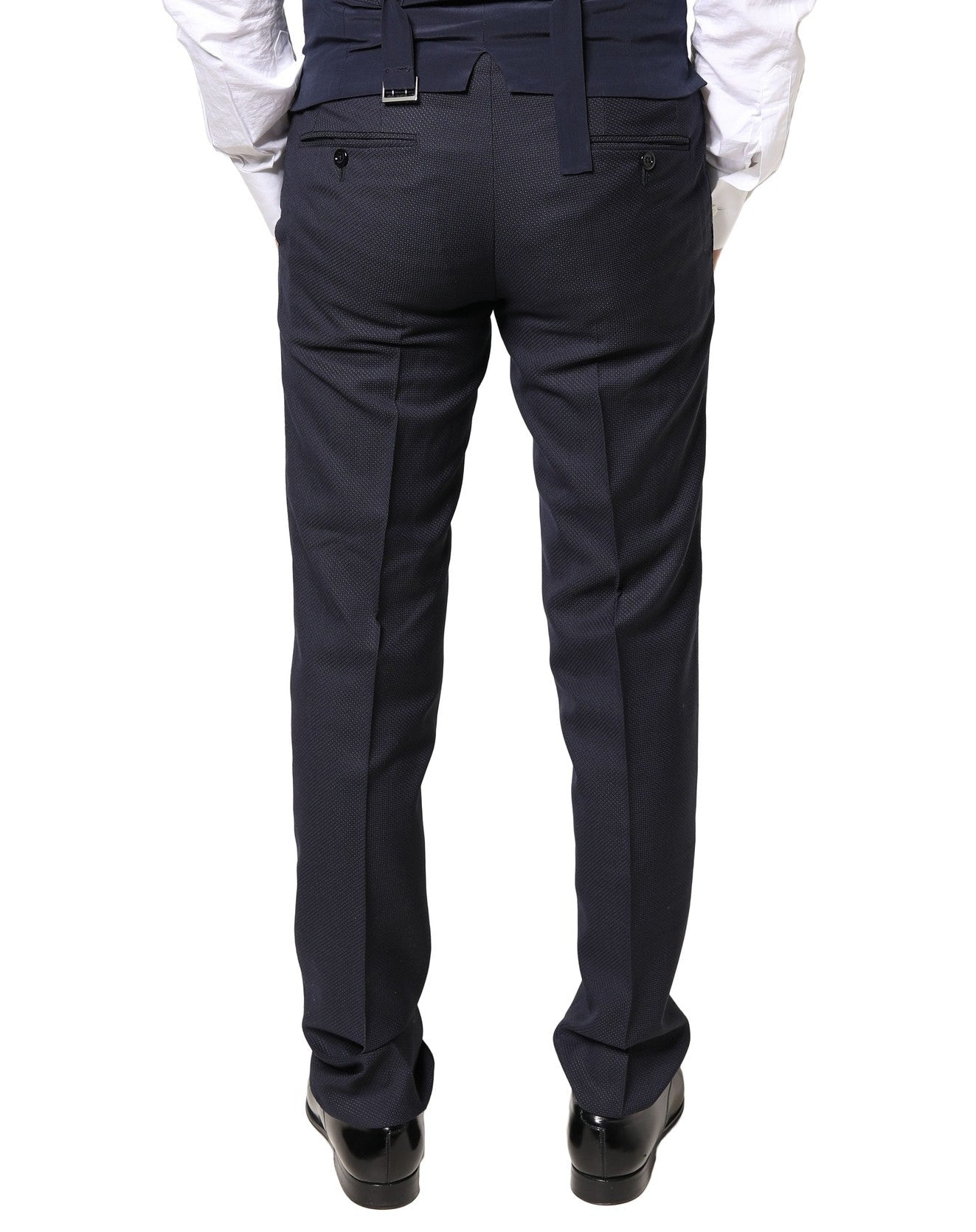 Dolce & Gabbana Gray Wool Formal Dress Men Trousers Pants - RIMODA