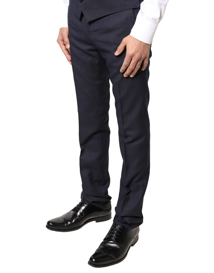 Dolce & Gabbana Gray Wool Formal Dress Men Trousers Pants - RIMODA