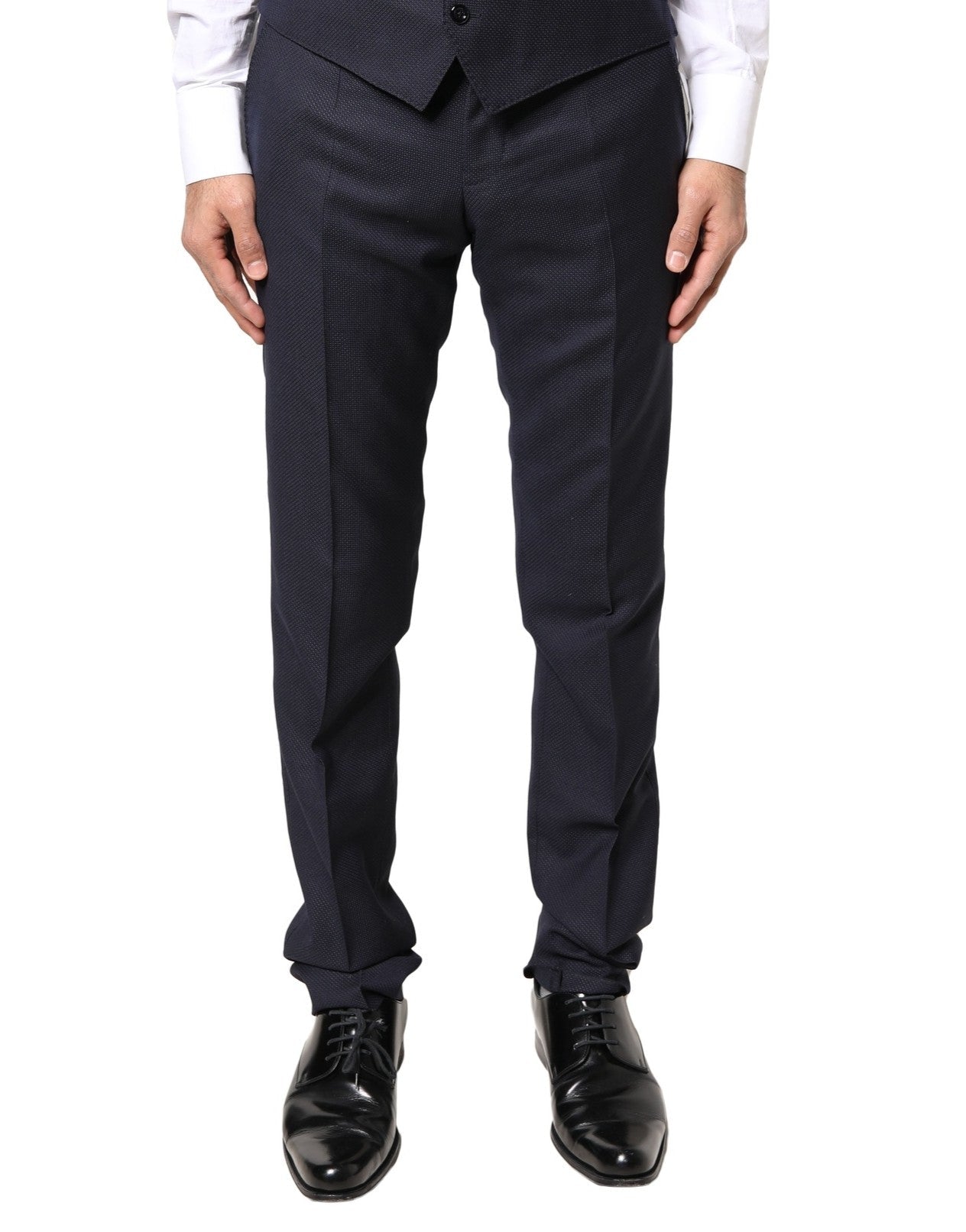 Dolce & Gabbana Gray Wool Formal Dress Men Trousers Pants - RIMODA