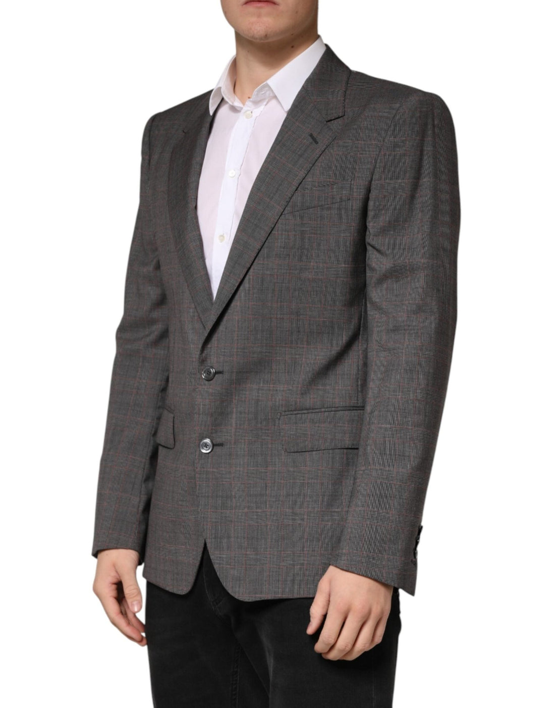 Dolce & Gabbana Gray Wool Single Breasted 2 Button Blazer - RIMODA