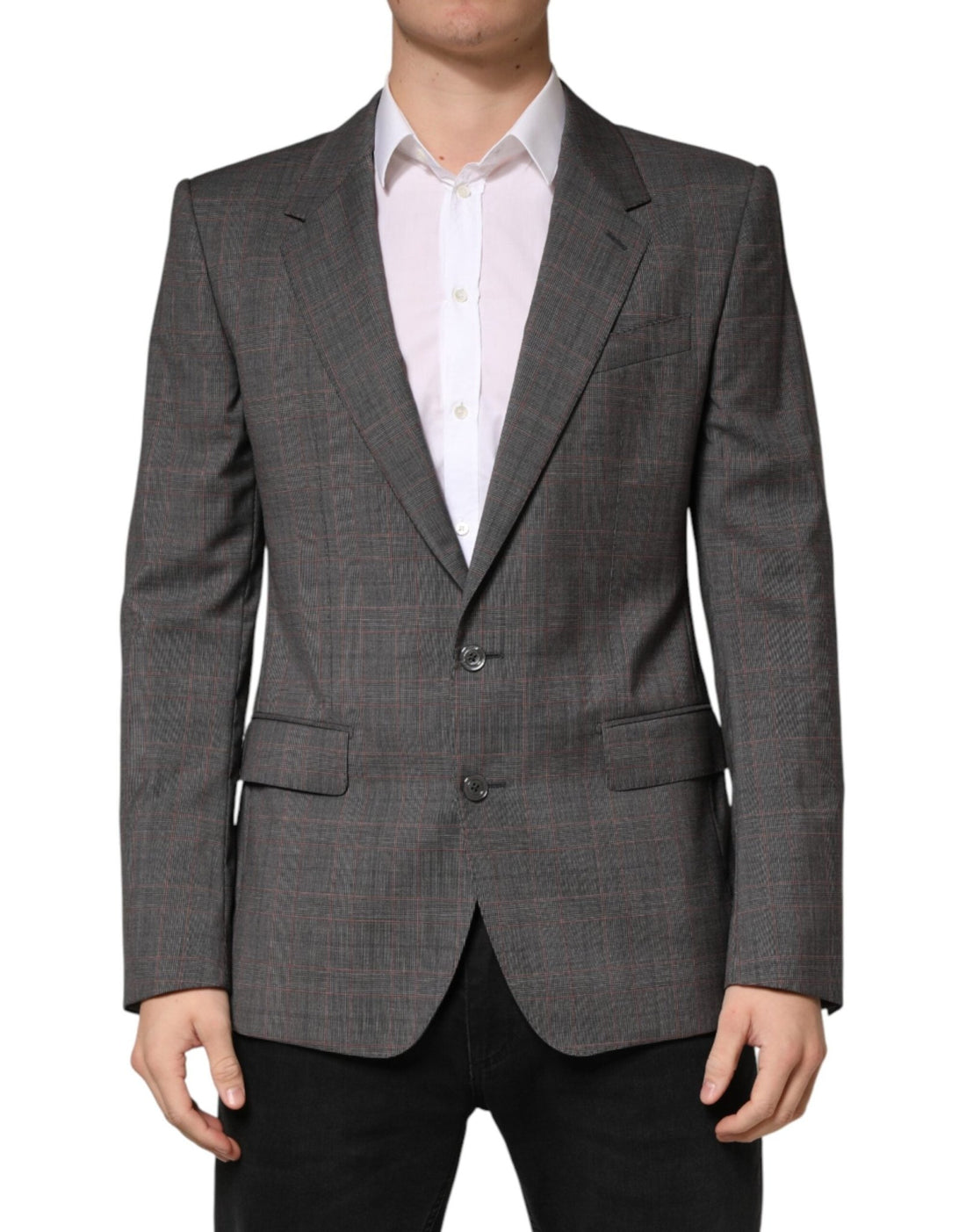 Dolce & Gabbana Gray Wool Single Breasted 2 Button Blazer - RIMODA