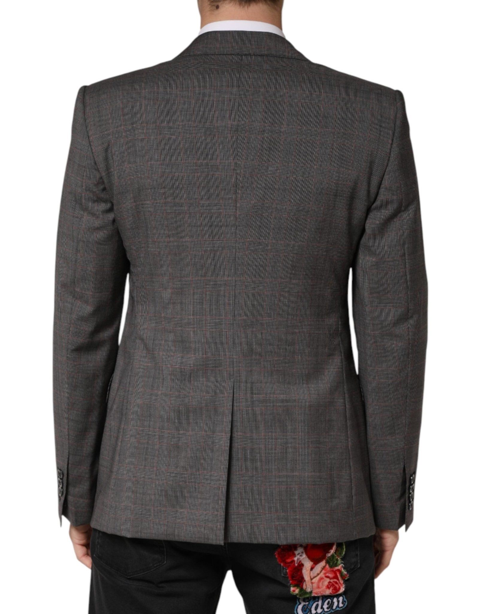 Dolce & Gabbana Gray Wool Single Breasted 2 Button Blazer - RIMODA