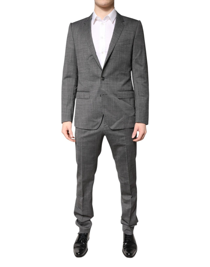 Dolce & Gabbana Gray Wool Single Breasted 2 Piece Suit - RIMODA