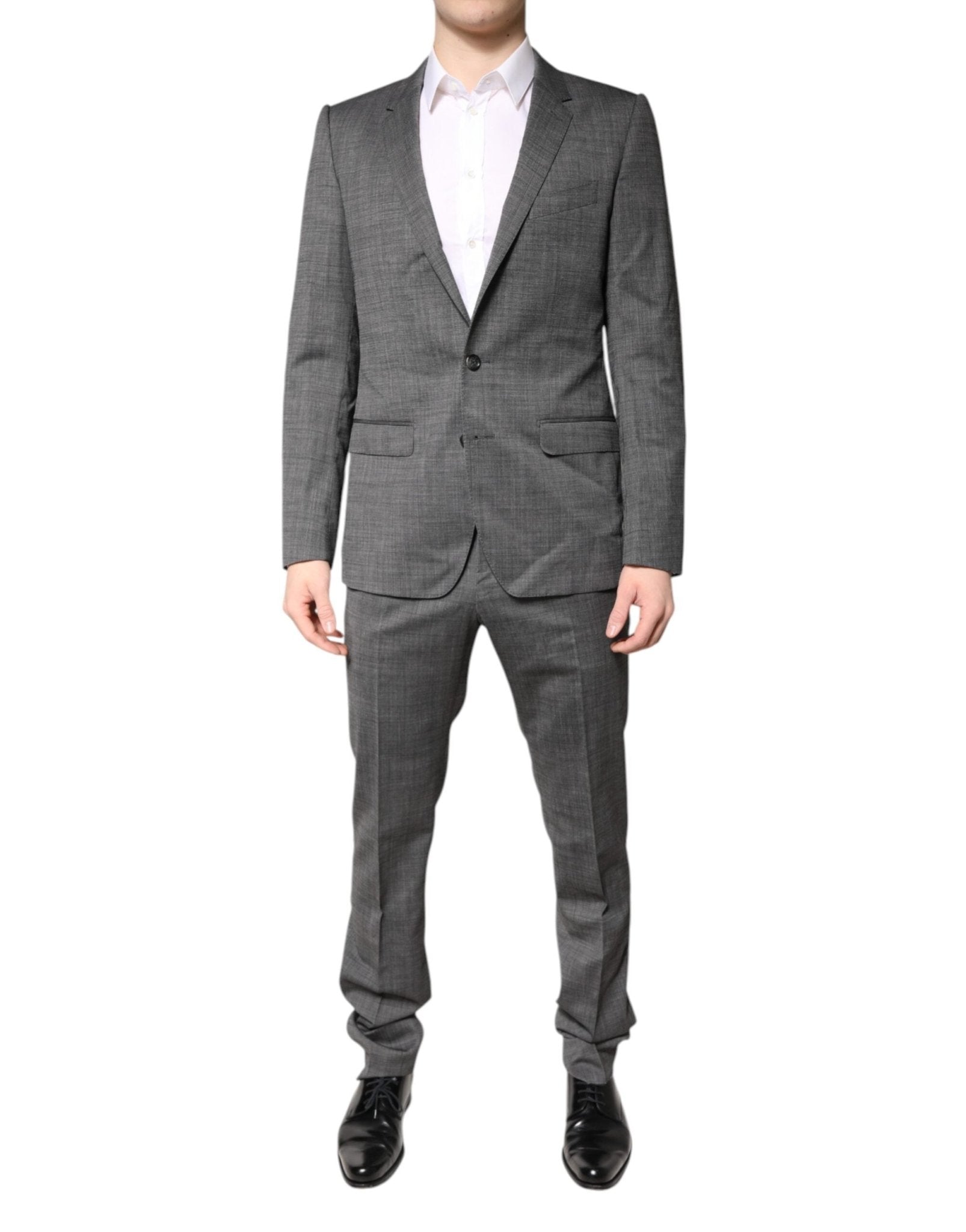 Dolce & Gabbana Gray Wool Single Breasted 2 Piece Suit - RIMODA