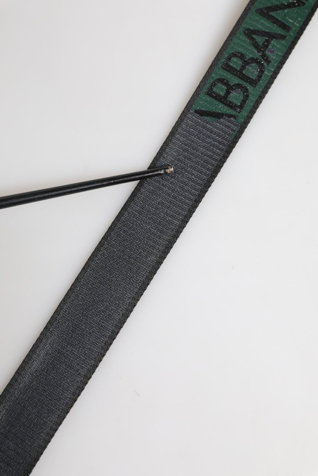 Dolce & Gabbana Green Black Polyester DG Logo Buckle Belt - RIMODA