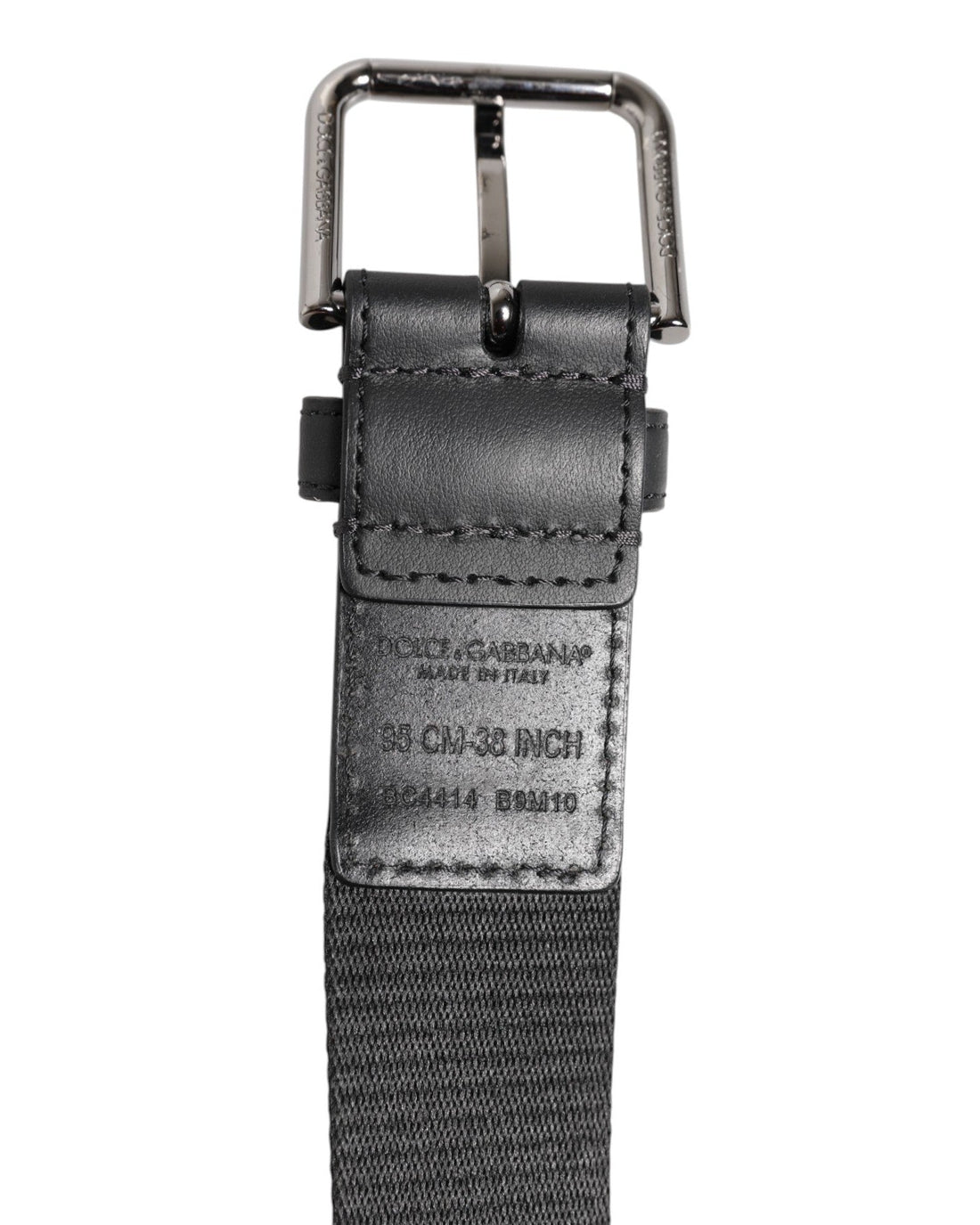 Dolce & Gabbana Green Black Polyester DG Logo Buckle Belt - RIMODA