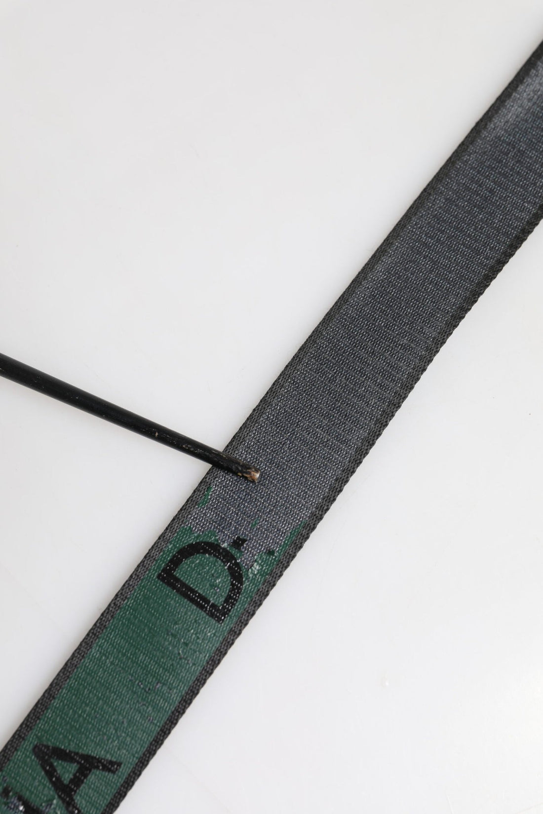Dolce & Gabbana Green Black Polyester DG Logo Buckle Belt - RIMODA