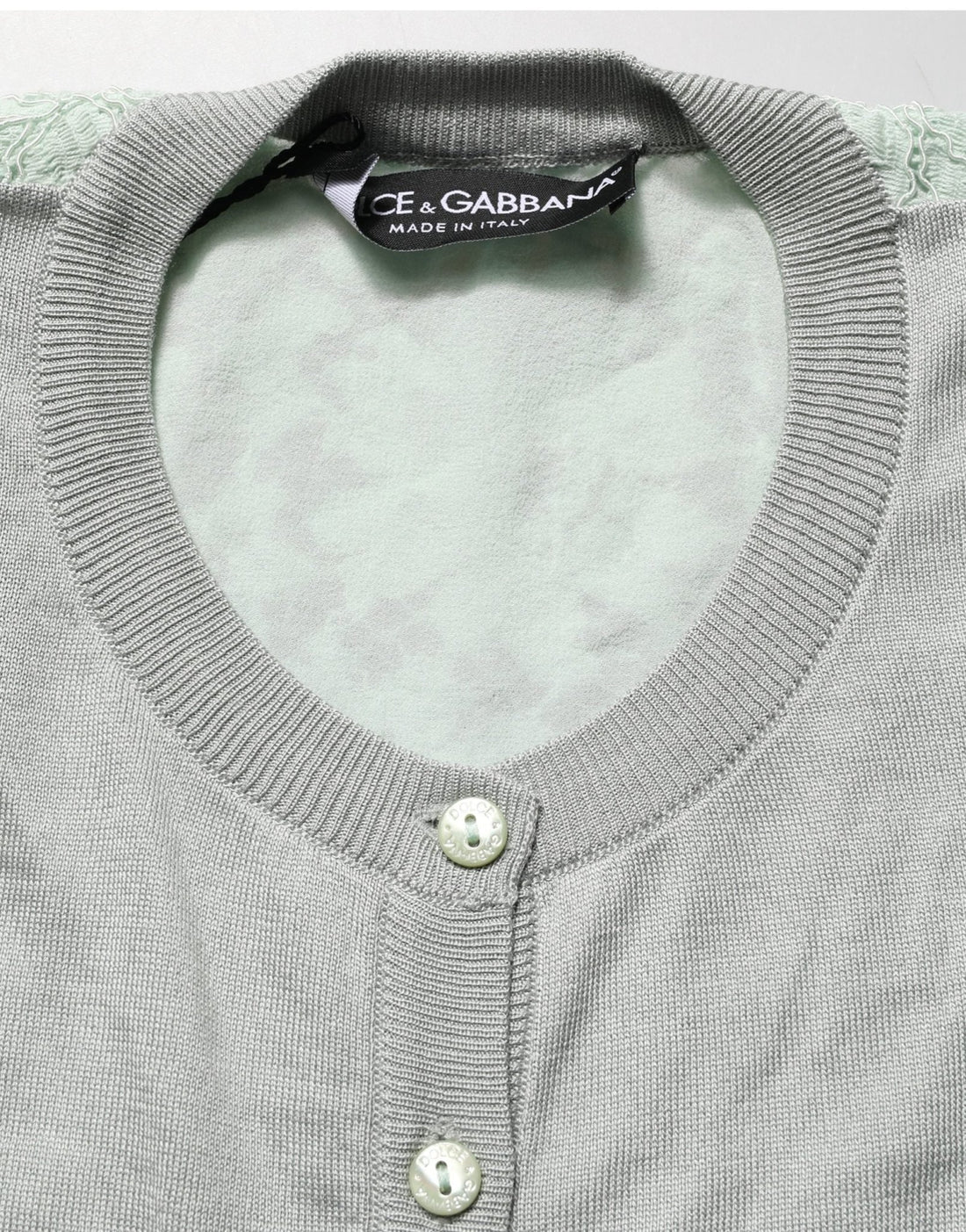 Dolce & Gabbana Green Button Down Silk Long Sleeve Cardigan Sweater - RIMODA
