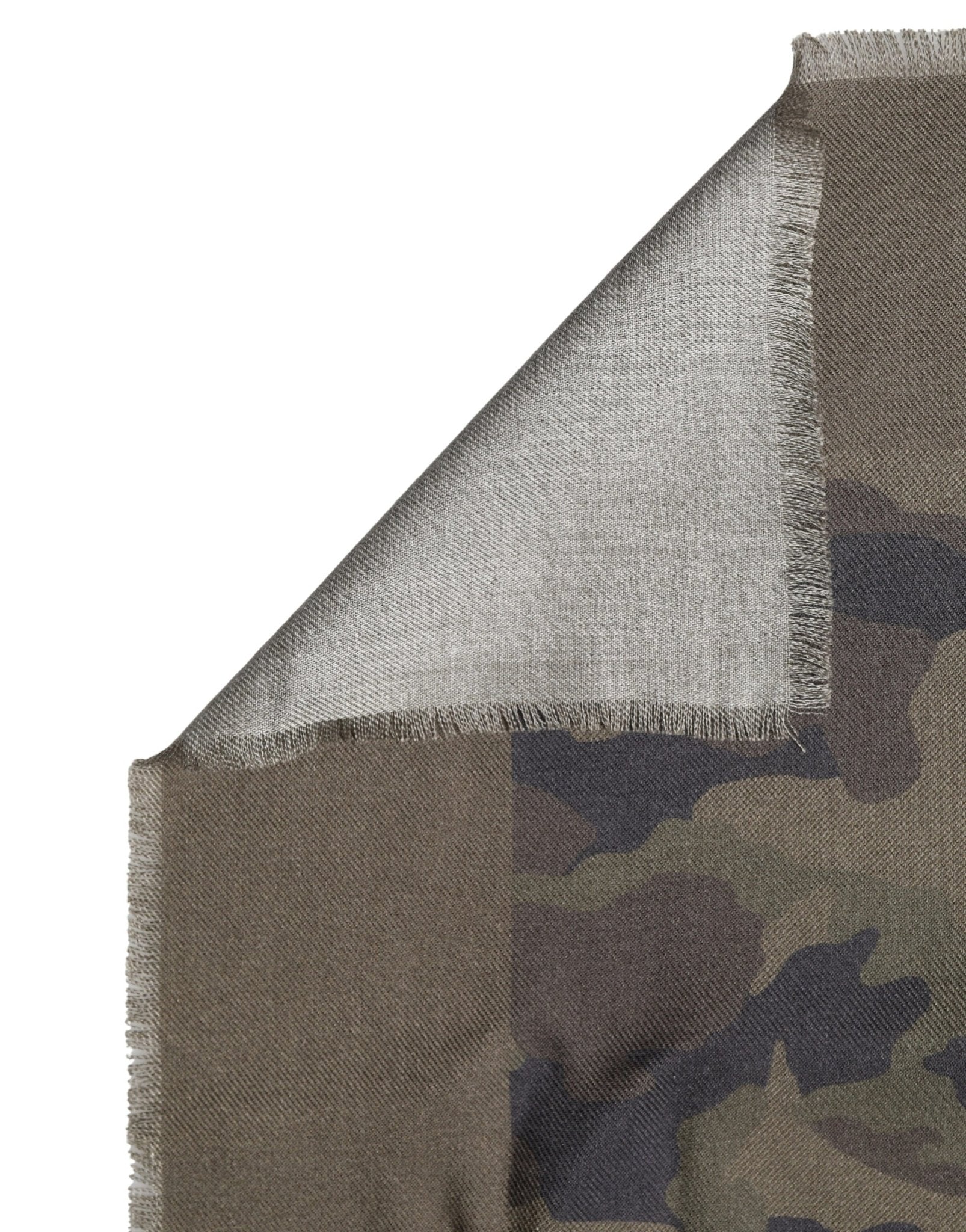Dolce & Gabbana Green Camouflage Logo Cashmere 138cm x 137cm Men Scarf - RIMODA