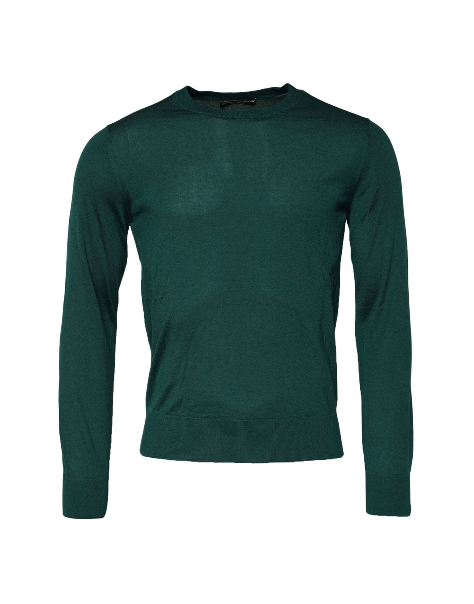 Dolce & Gabbana Green Cashmere Crew Neck Sweatshirt Sweater - RIMODA