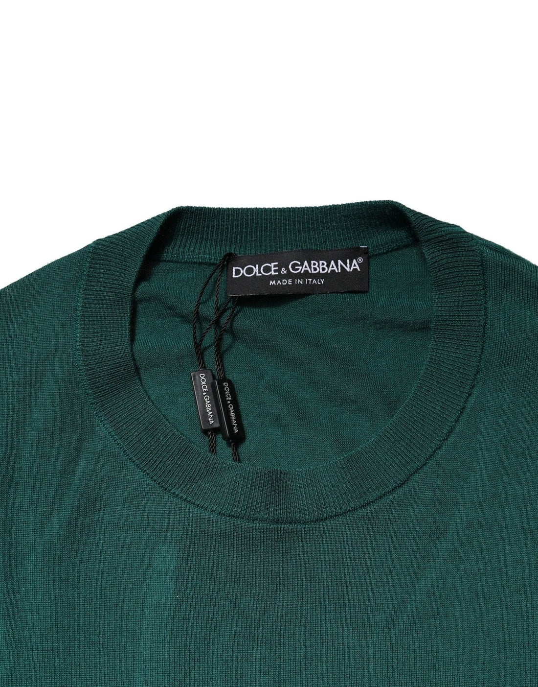 Dolce & Gabbana Green Cashmere Crew Neck Sweatshirt Sweater - RIMODA
