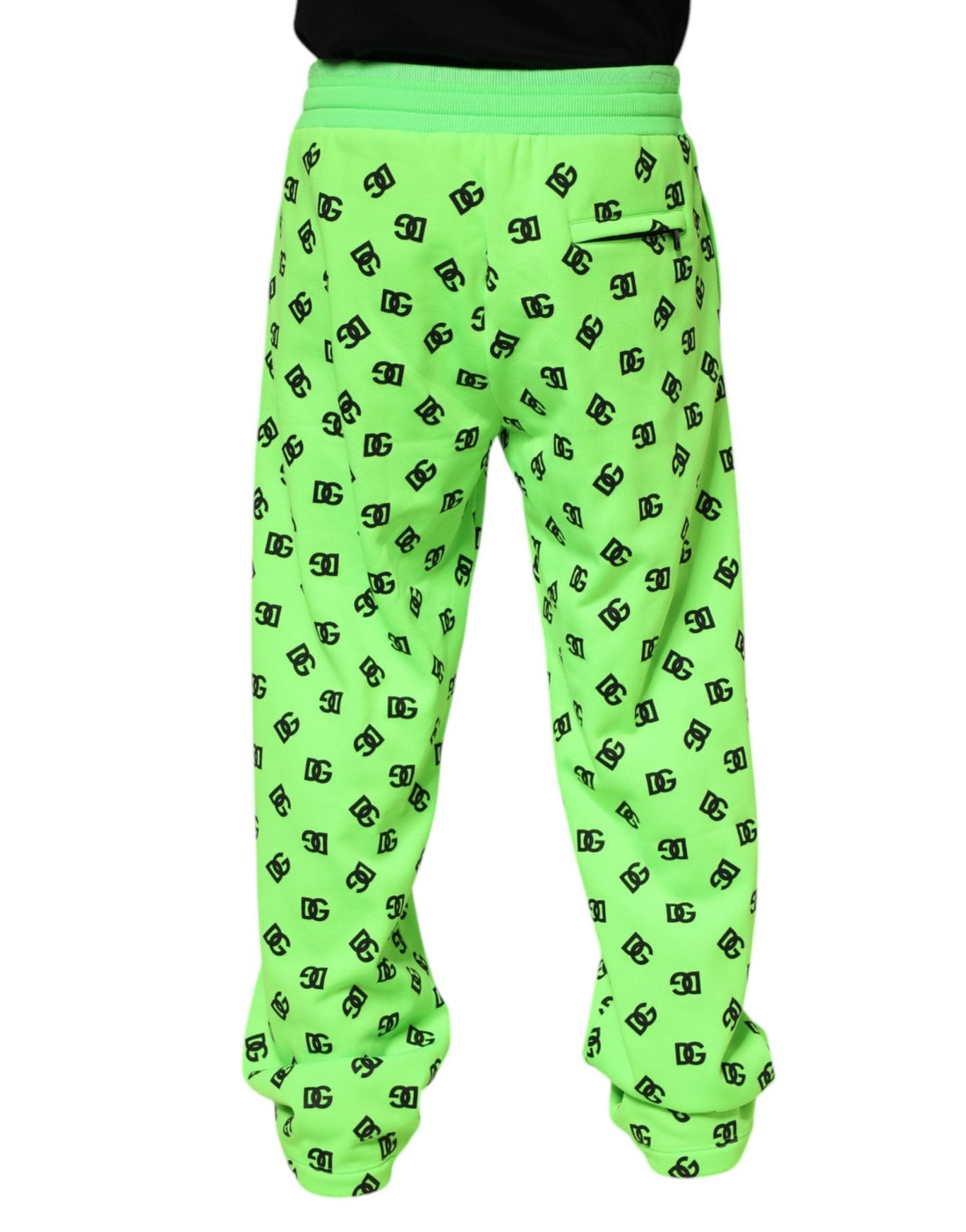 Dolce & Gabbana Green Logo Print Jogger Men Sweatpants Pants - RIMODA