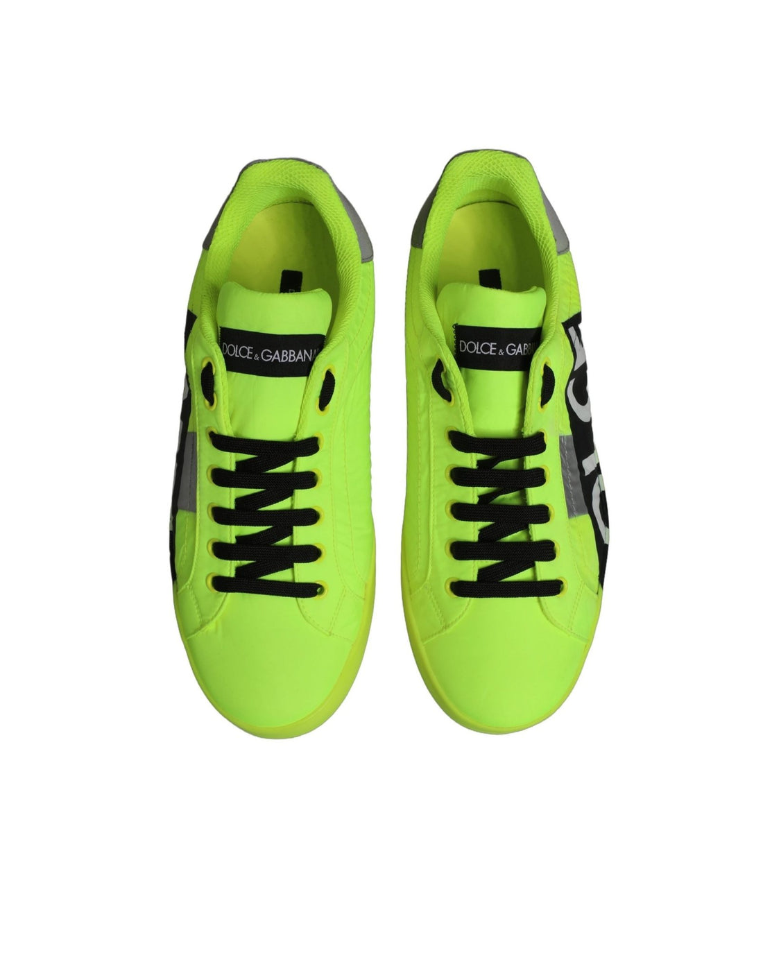 Dolce & Gabbana Green Logo Tape Low Top Portofino Sneakers Shoes - RIMODA