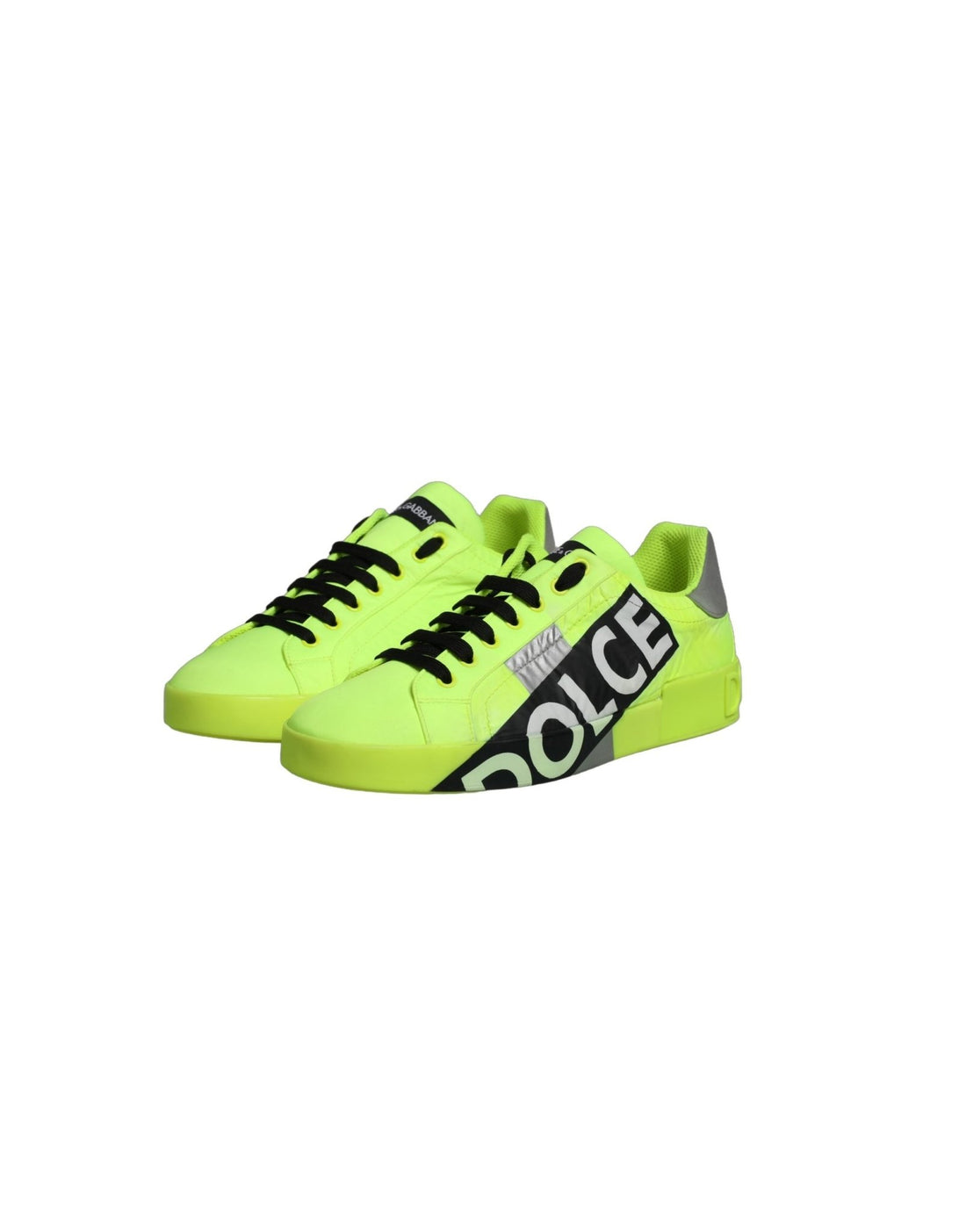 Dolce & Gabbana Green Logo Tape Low Top Portofino Sneakers Shoes - RIMODA