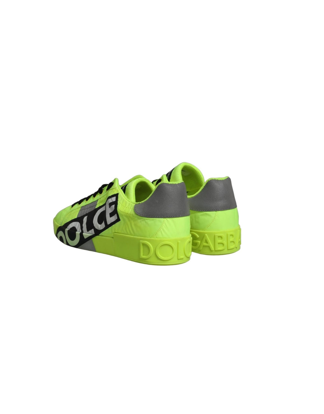 Dolce & Gabbana Green Logo Tape Low Top Portofino Sneakers Shoes - RIMODA