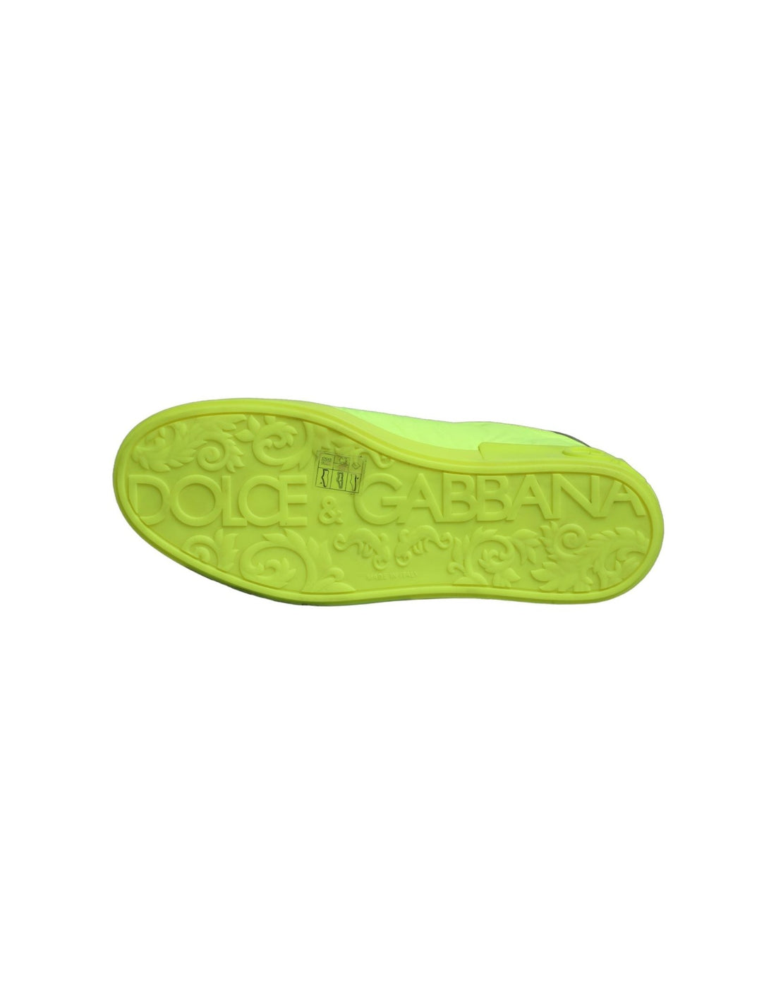 Dolce & Gabbana Green Logo Tape Low Top Portofino Sneakers Shoes - RIMODA