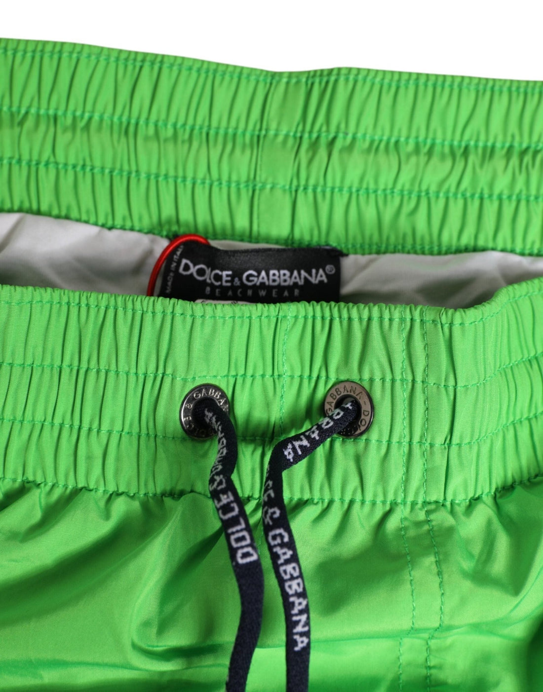 Dolce & Gabbana Green Nylon Drawstring Men Shorts Swimwear - RIMODA