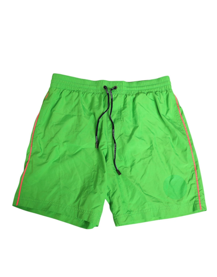 Dolce & Gabbana Green Nylon Drawstring Men Shorts Swimwear - RIMODA
