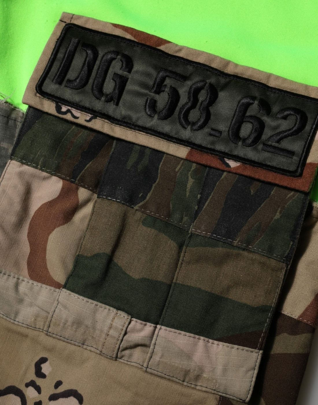 Dolce & Gabbana Green Patchwork Heart Men Sweatshirt Sweater - RIMODA