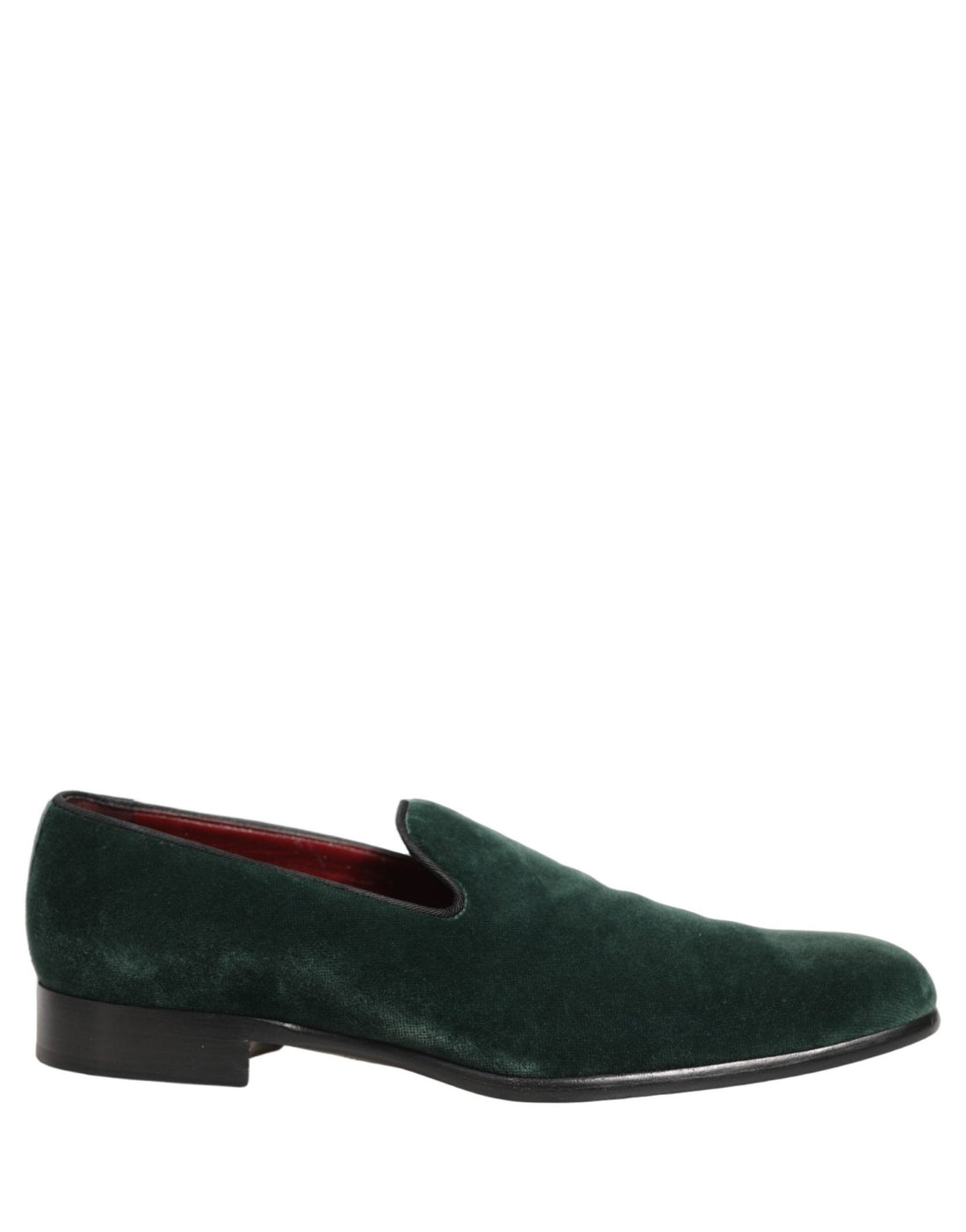 Dolce & Gabbana Green Suede Formal Slip On Men Loafers Shoes - RIMODA