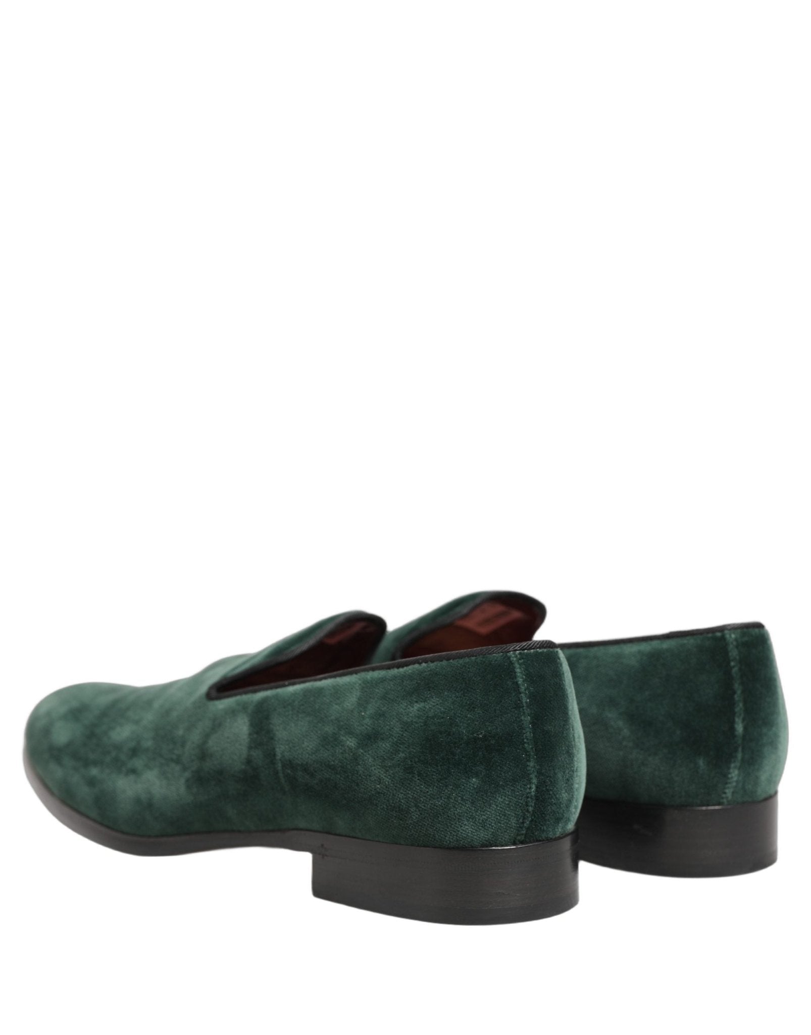 Dolce & Gabbana Green Suede Formal Slip On Men Loafers Shoes - RIMODA