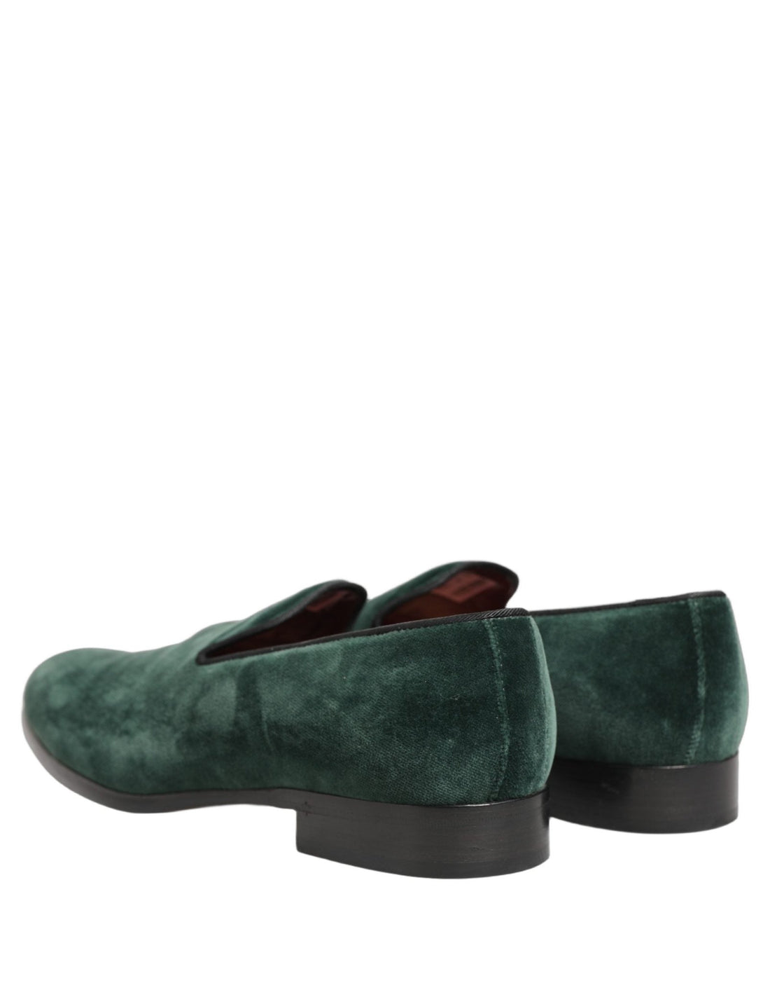Dolce & Gabbana Green Suede Formal Slip On Men Loafers Shoes - RIMODA