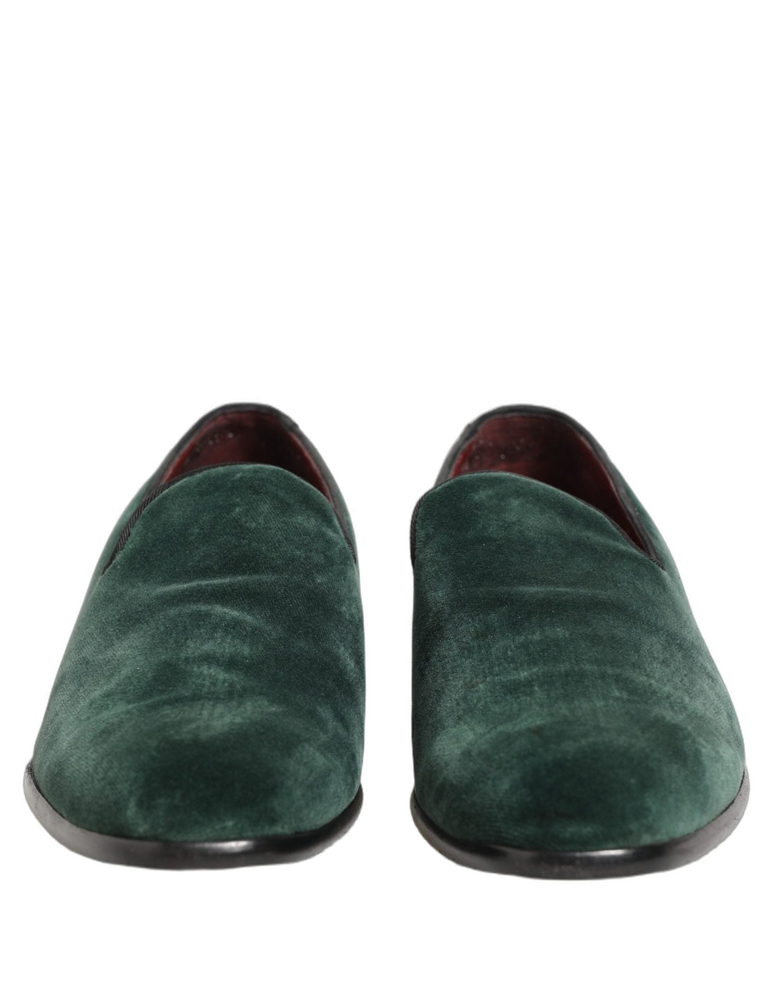 Dolce & Gabbana Green Suede Formal Slip On Men Loafers Shoes - RIMODA