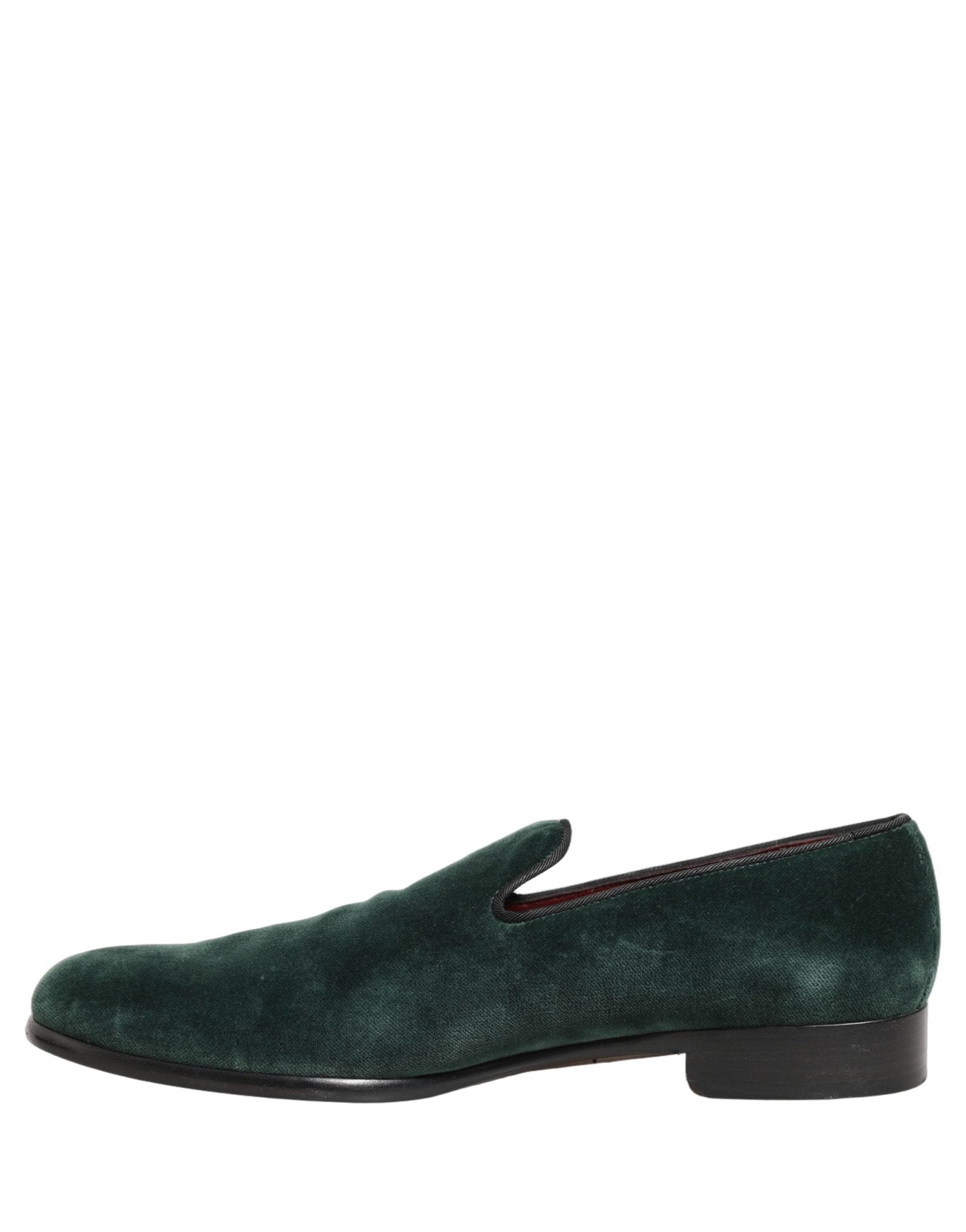 Dolce & Gabbana Green Suede Formal Slip On Men Loafers Shoes - RIMODA