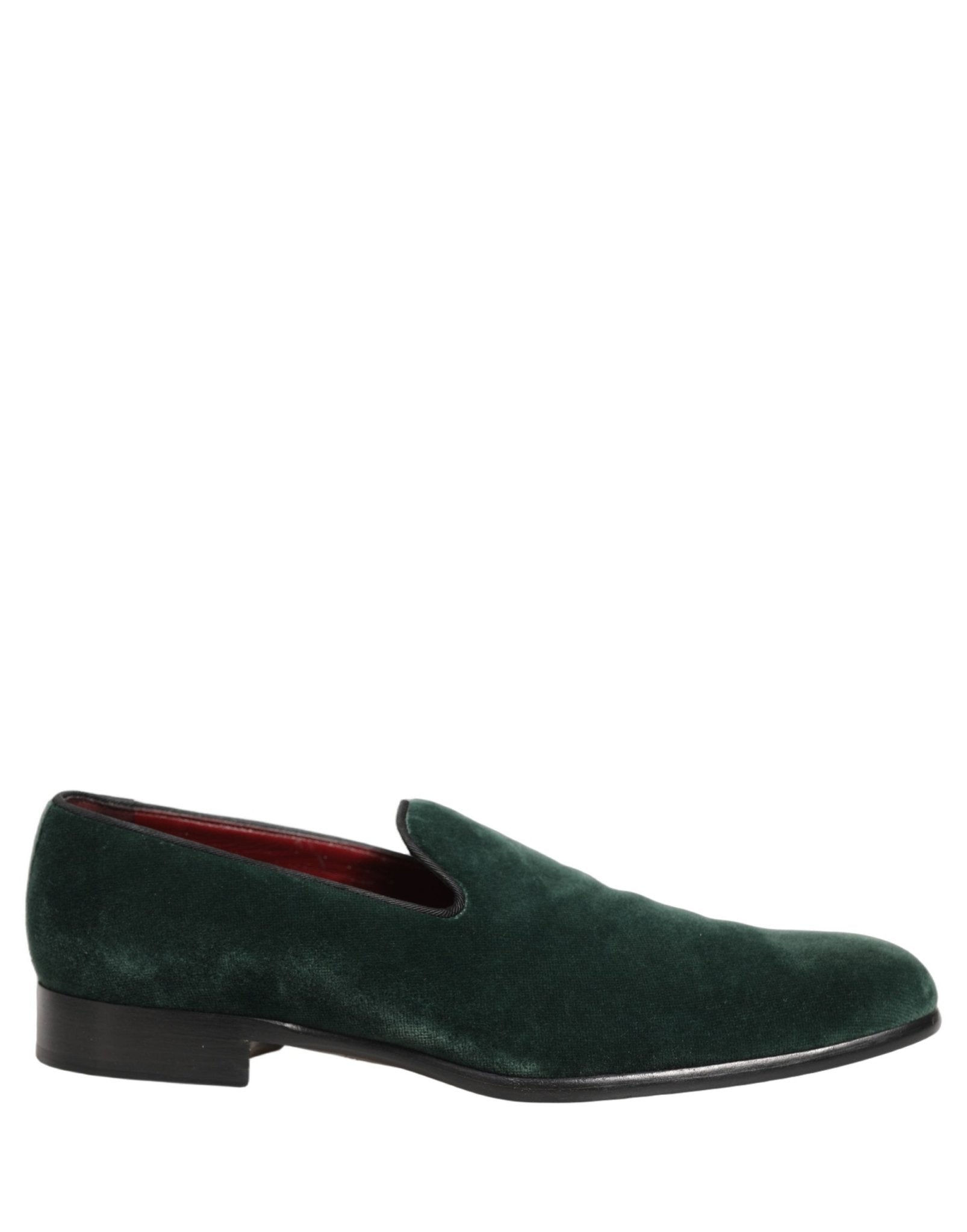 Dolce & Gabbana Green Suede Formal Slip On Men Loafers Shoes - RIMODA