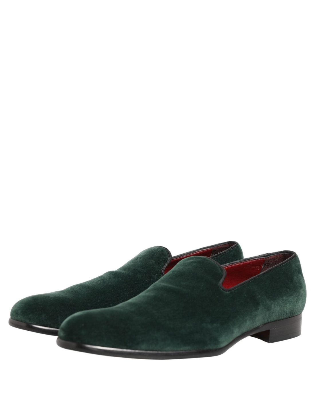 Dolce & Gabbana Green Suede Formal Slip On Men Loafers Shoes - RIMODA