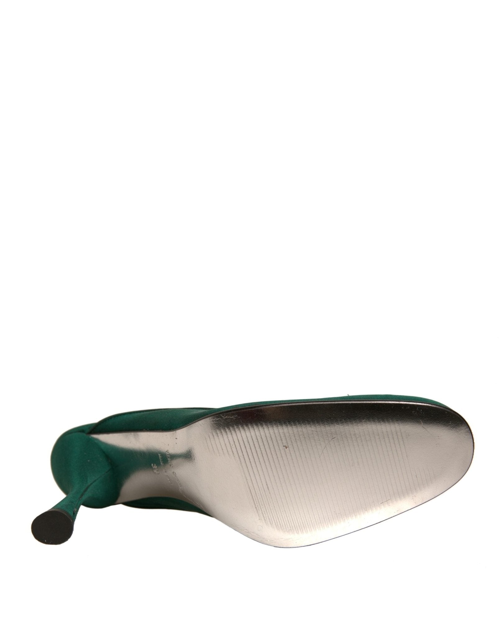 Dolce & Gabbana Green Suede Leather High Heel Pumps Shoes - RIMODA