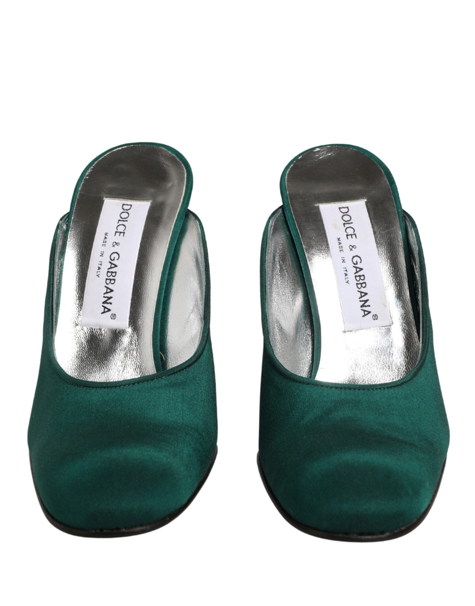 Dolce & Gabbana Green Suede Leather High Heel Pumps Shoes - RIMODA